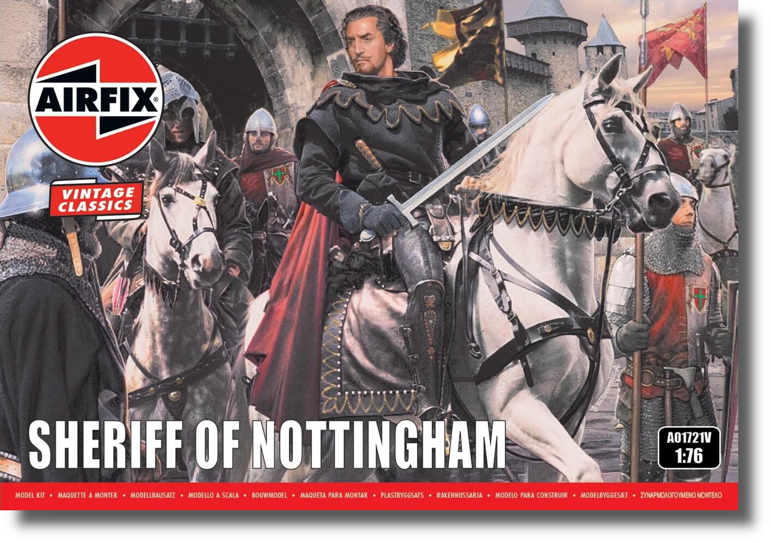 Airfix Sheriff of Nottingham Figures - 1:76 Scale | Skill Level 1 | 36 Pieces 1
