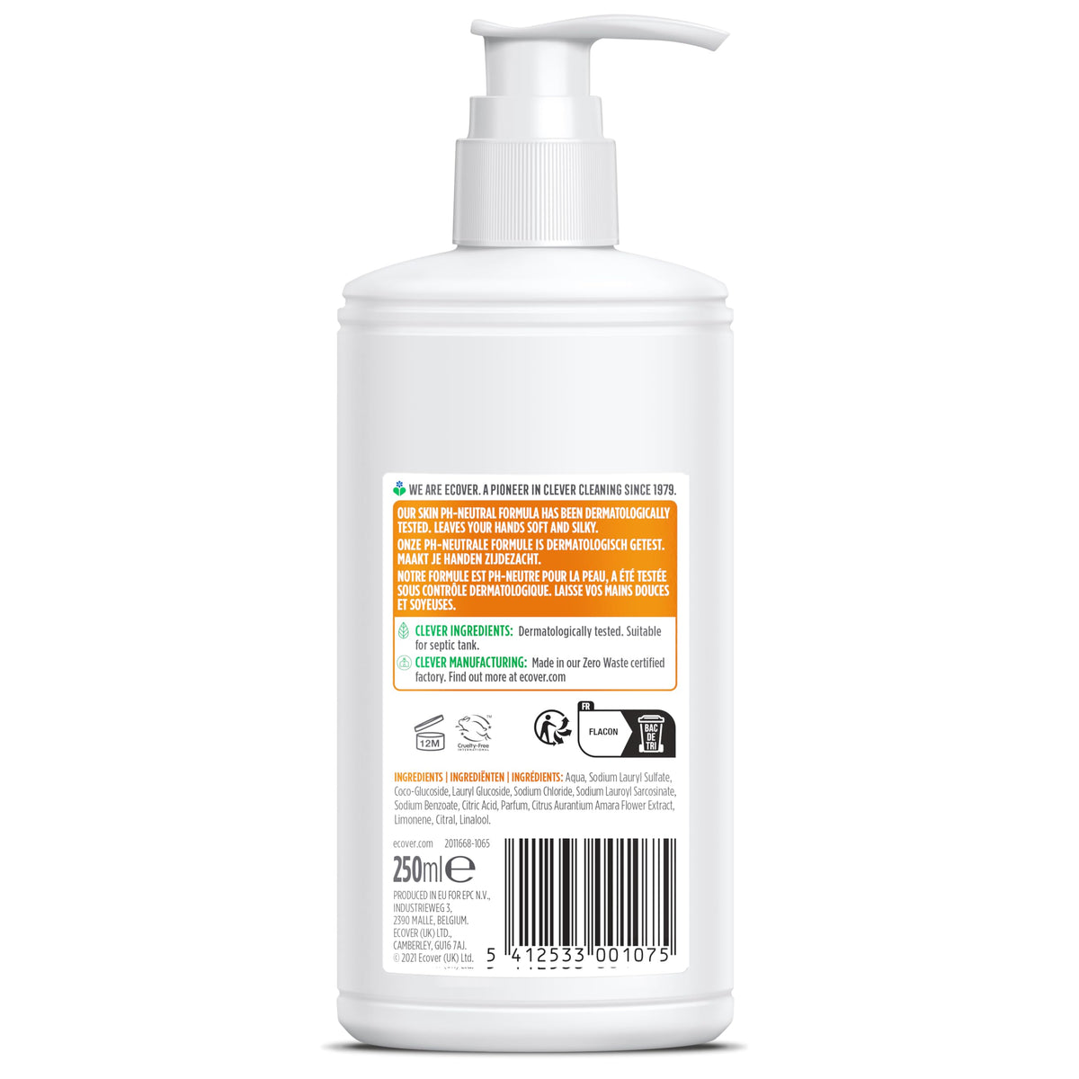 Ecover Hand Wash - Citrus & Orange Blossom, 250ml