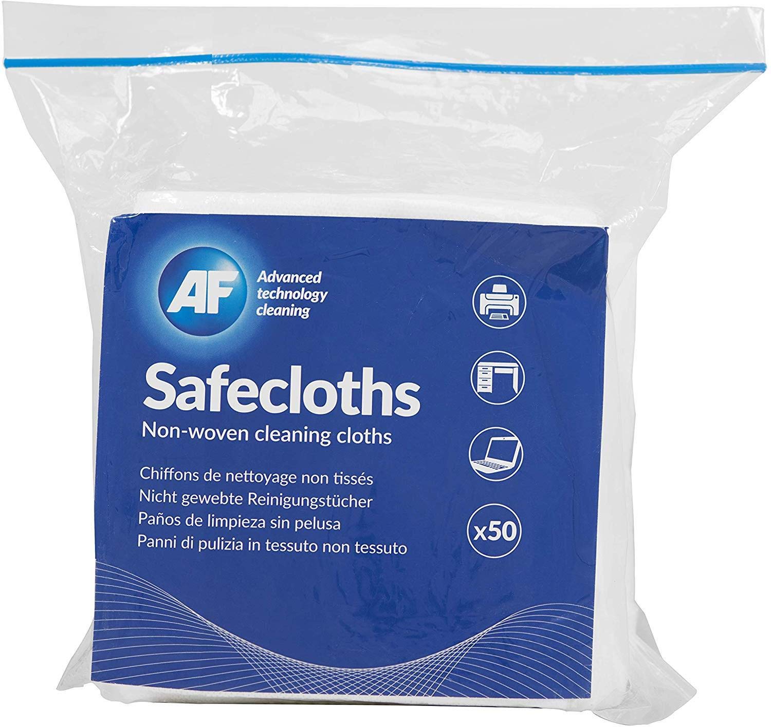 AF Safecloths - Highly Absorbent Lint-Free Wipes for General Use | 340x320mm | Pack of 50