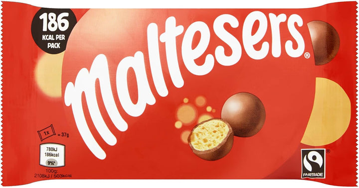 Maltesers Milk Chocolate Honeycomb Balls, 37g x 40 - Perfect Movie Snack