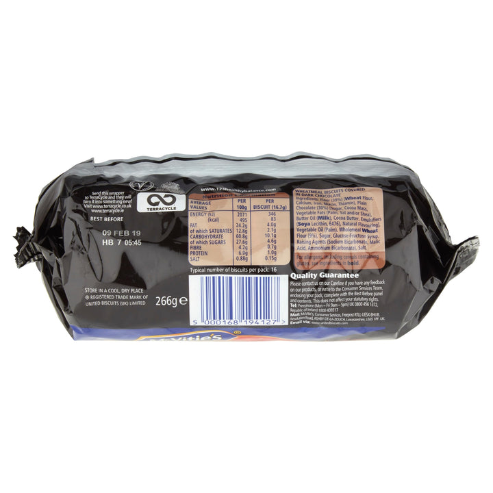 McVitie's Dark Chocolate Digestive Biscuits 266g