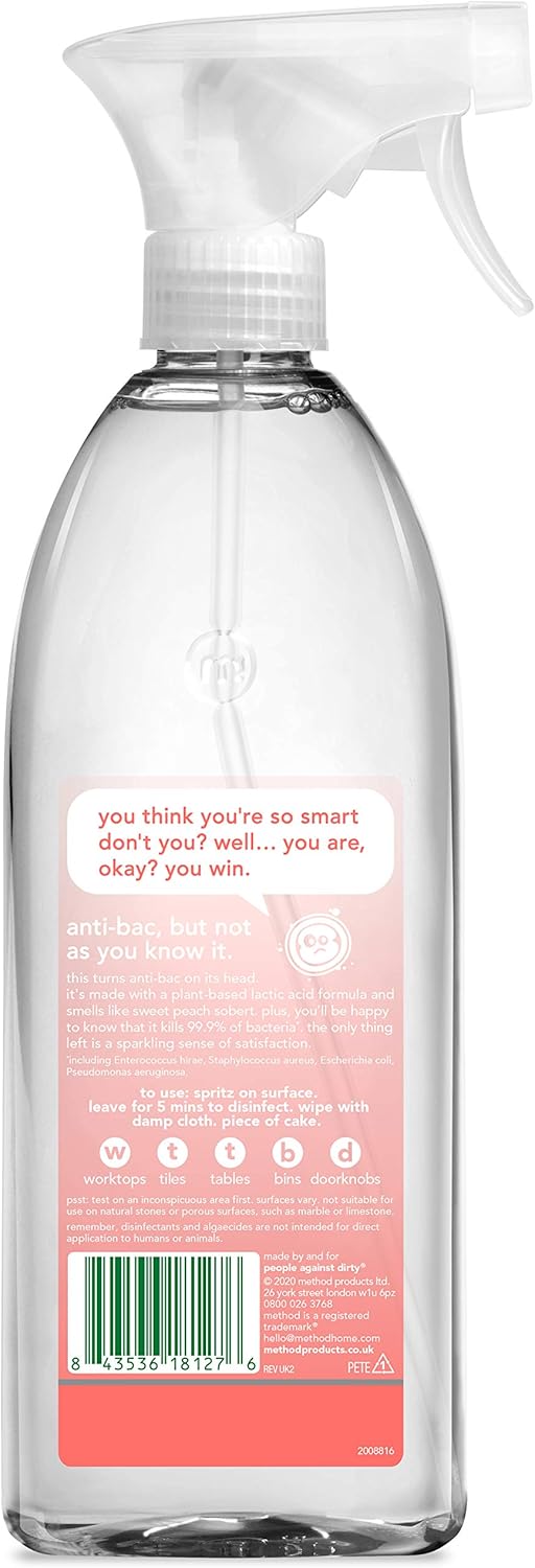 Method Antibacterial All Purpose Cleaner Peach Blossom - 828ml