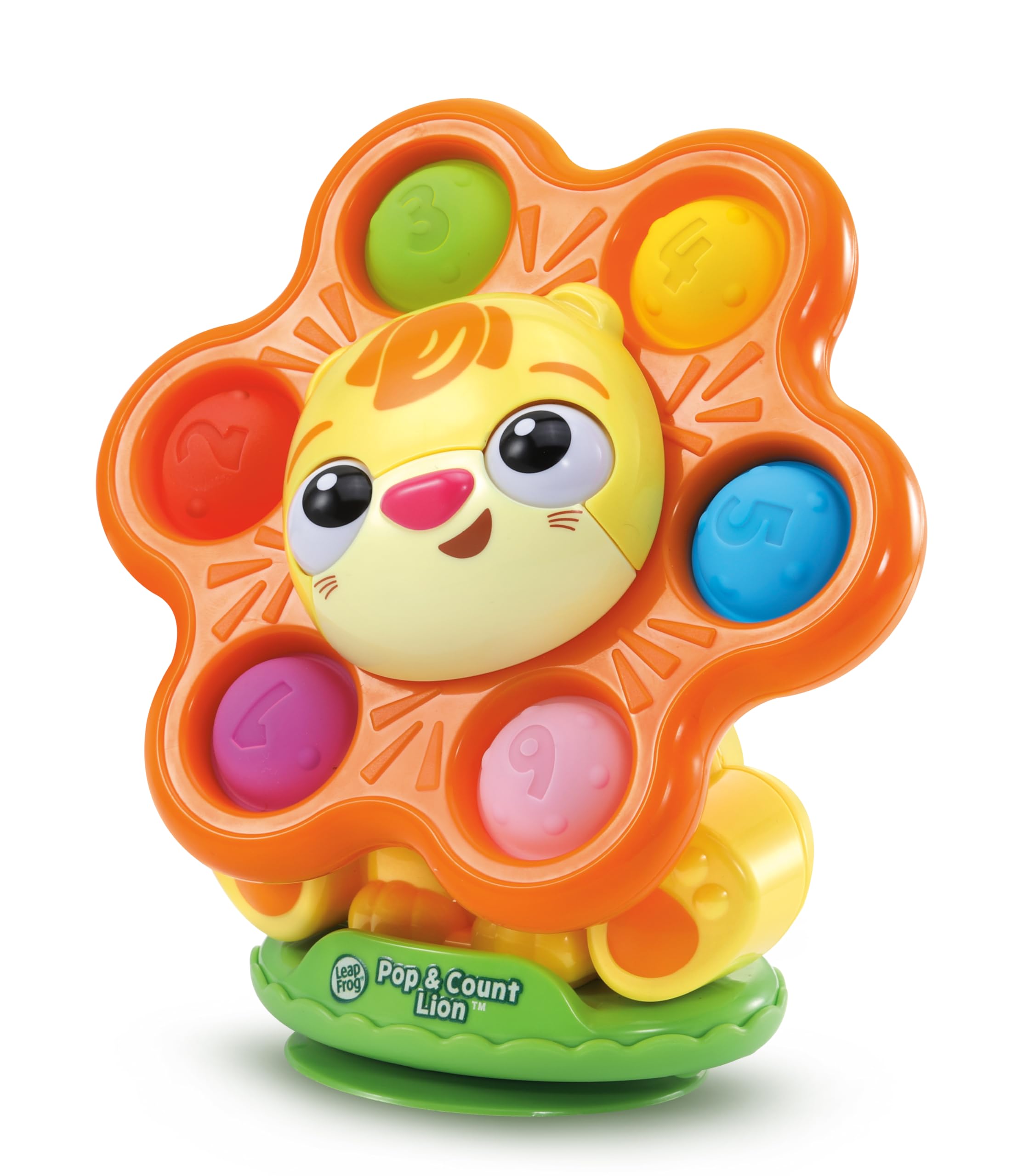 LeapFrog Pop & Count Lion - Sensory Suction Cup Toy with Squishy Buttons for Toddlers 6-24 Months 4