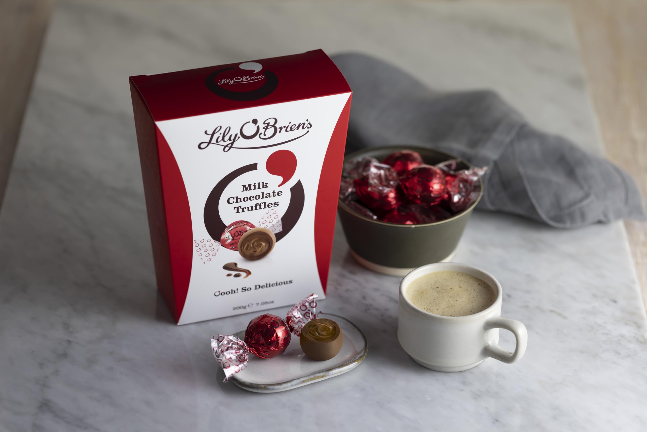 Lily O'Brien's Milk Chocolate Truffles - Silky Creamy Centre | 200g Box 3