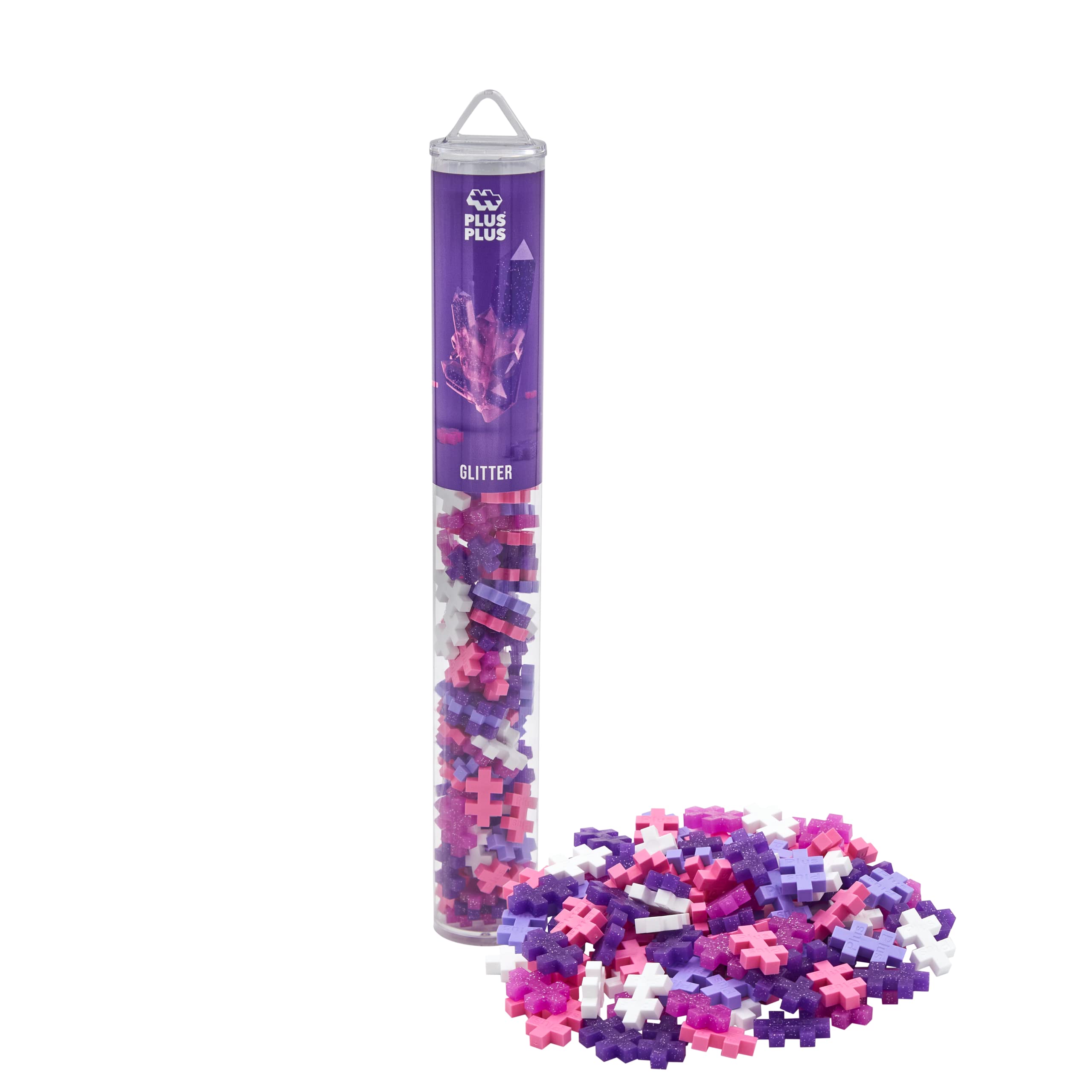 PLUS PLUS Glitter Building Set - 100 Pieces | STEM Learning | Ages 5+ | Non-Toxic Plastic 1
