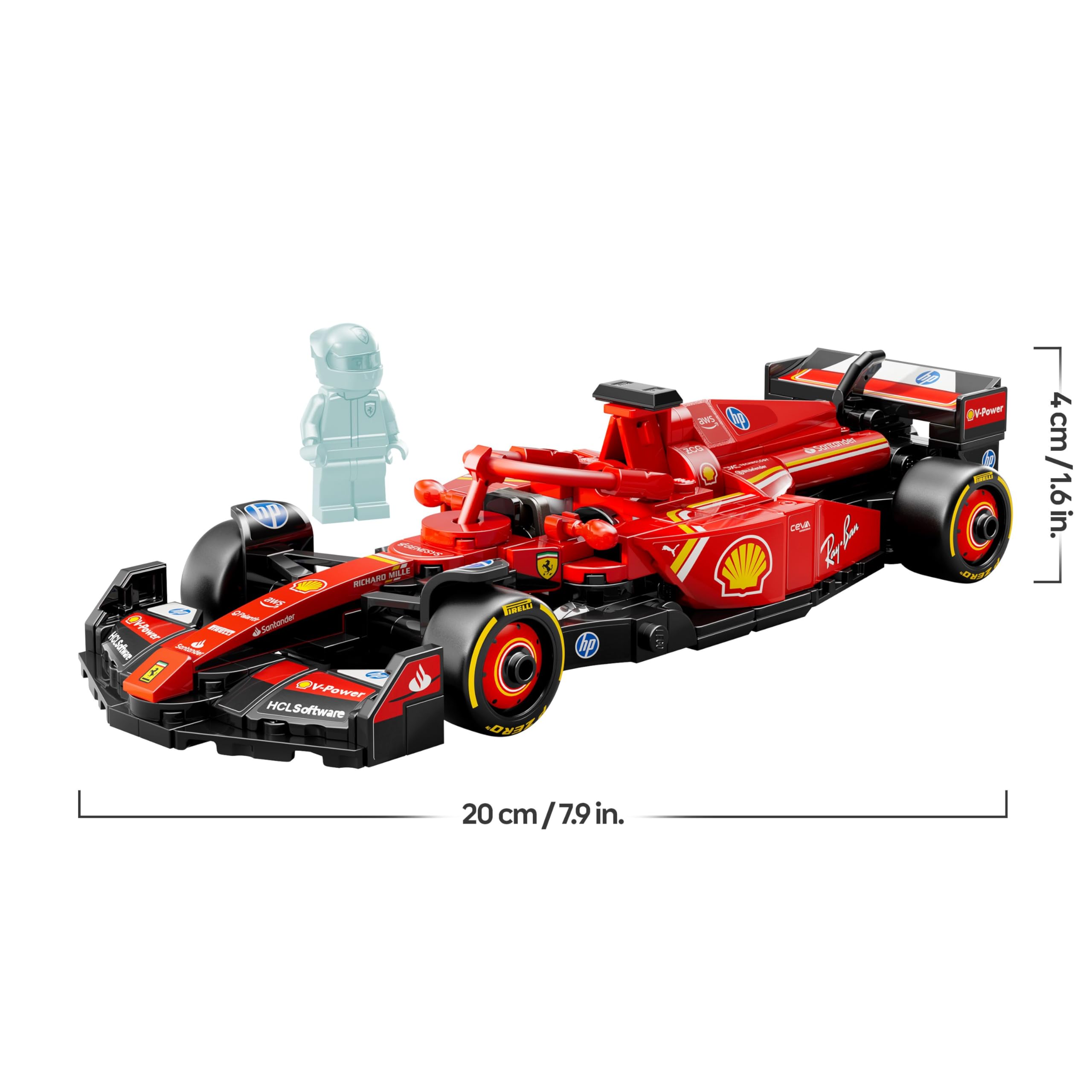 LEGO Speed Champions Ferrari SF-24 F1 Race Car Building Set - 275 Pieces | Ages 10+ 9