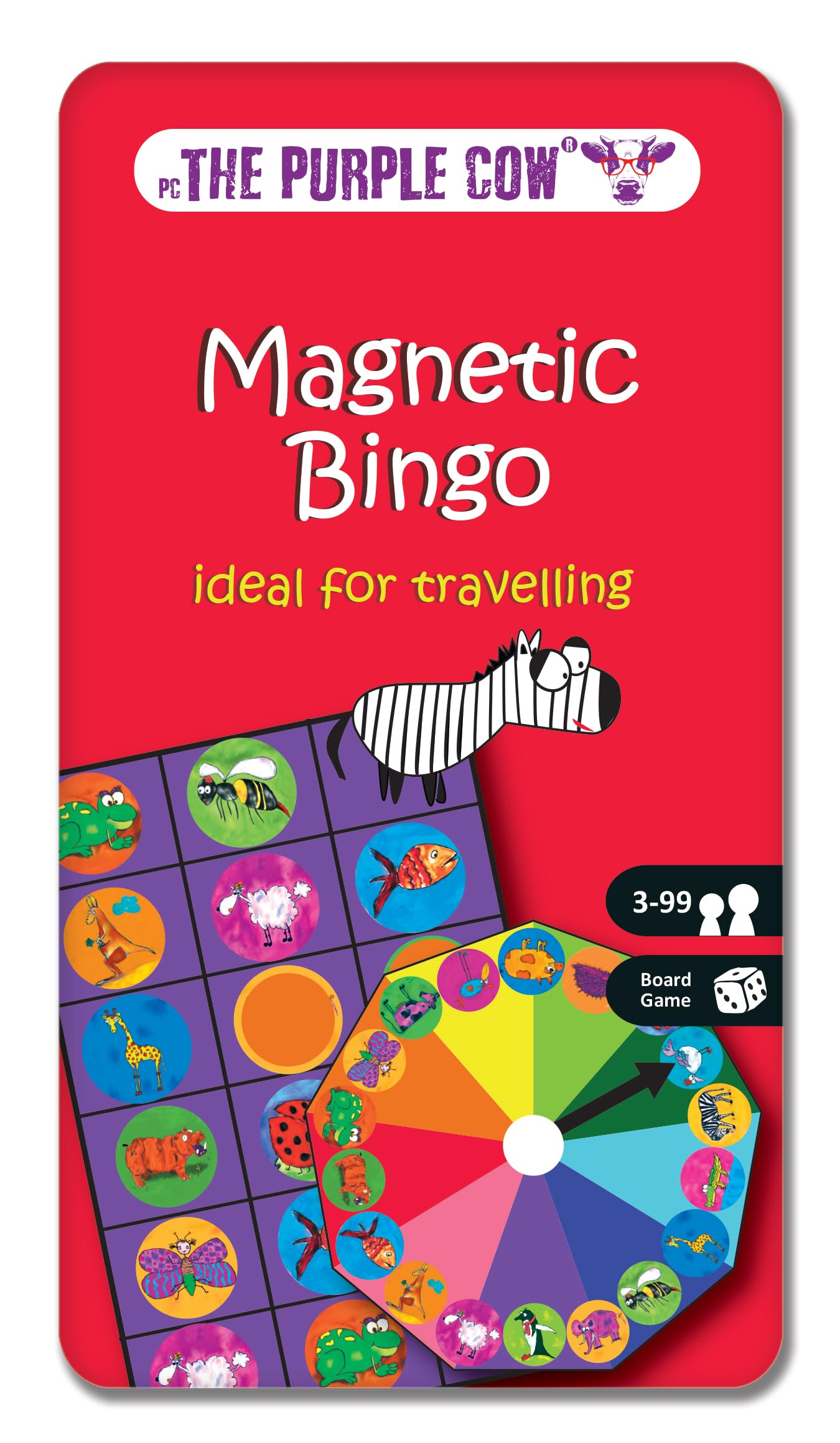 The Purple Cow Animal Bingo Magnetic Travel Game 1