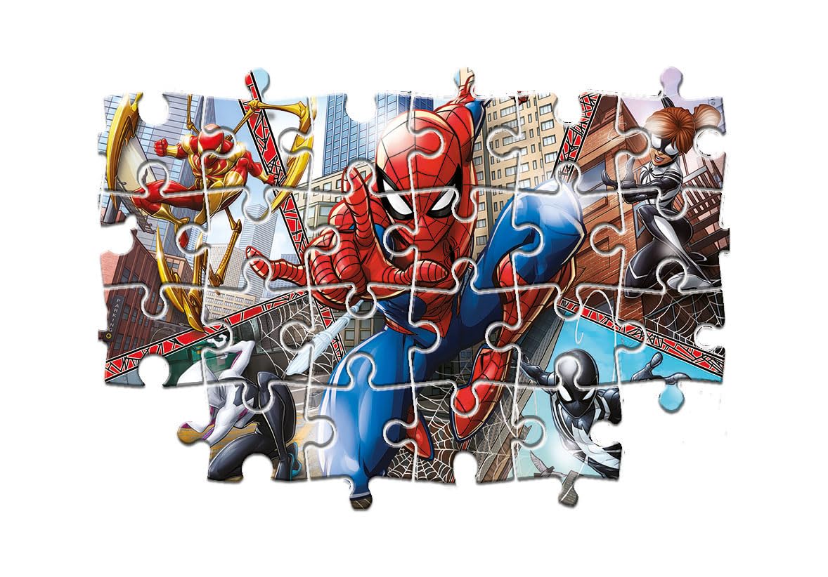 Clementoni Spiderman 2 x 60-Piece SuperColor Puzzle for Children 2