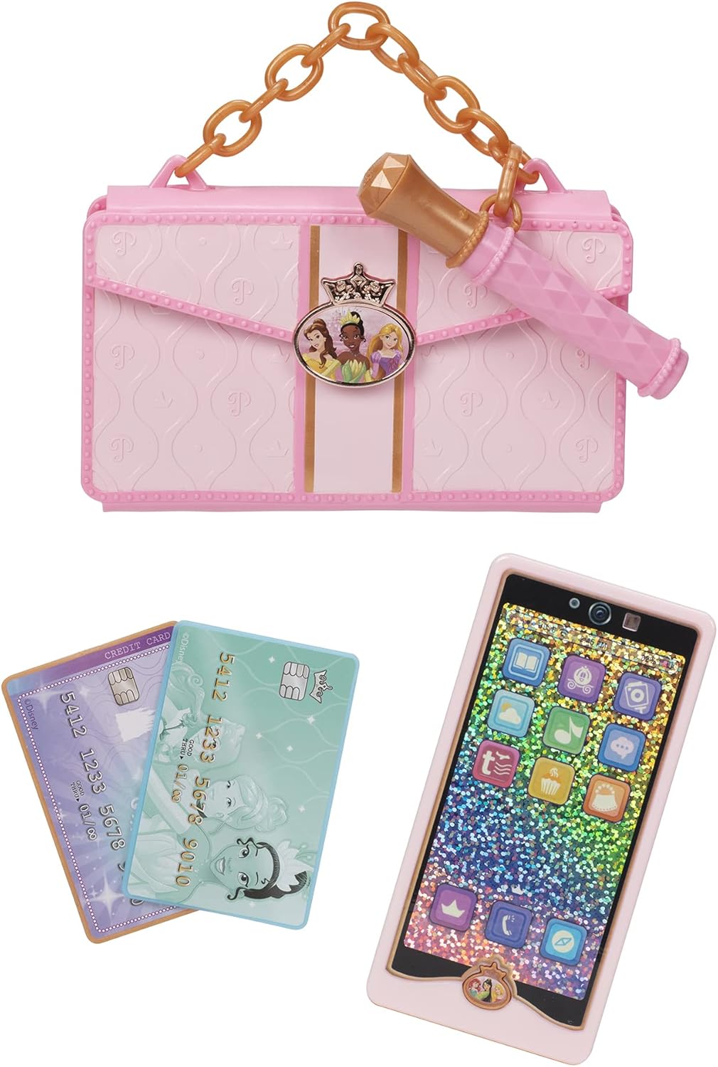 Disney Princess Style Collection Play Phone & Stylish Clutch - Electronic Role Play Toy 1