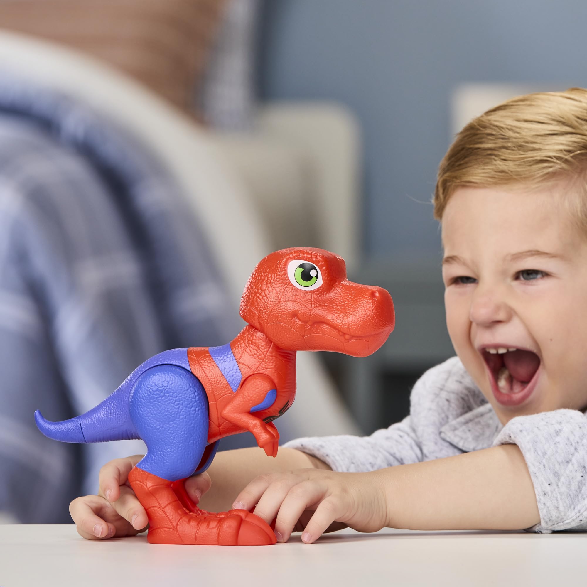 Marvel Press Spidey and His Amazing Friends Spidey-Rex Supersized Action Figure | 9-Inch Poseable 5