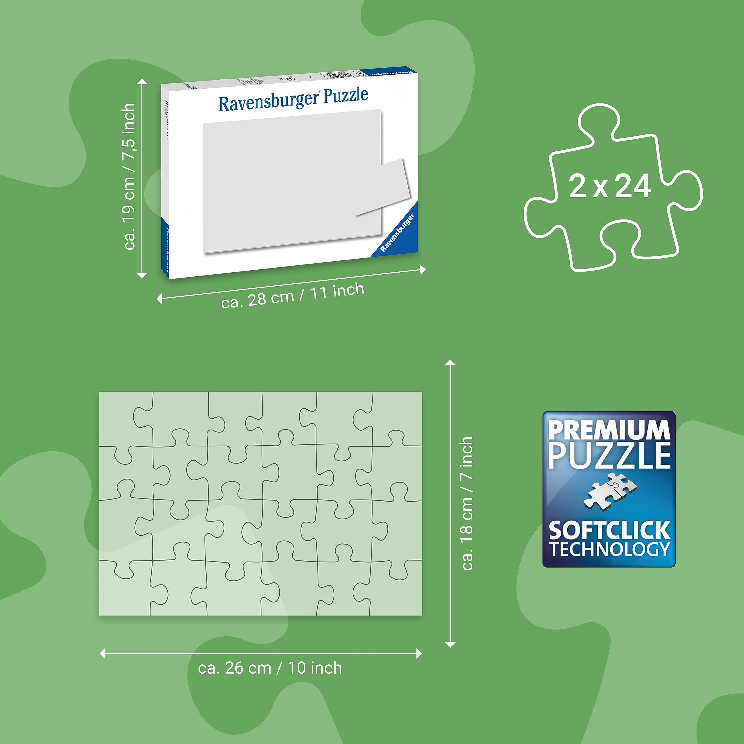 Ravensburger Unicorn & Pegasus 2x24 Piece Jigsaw Puzzles for Kids 4 Years Up 3
