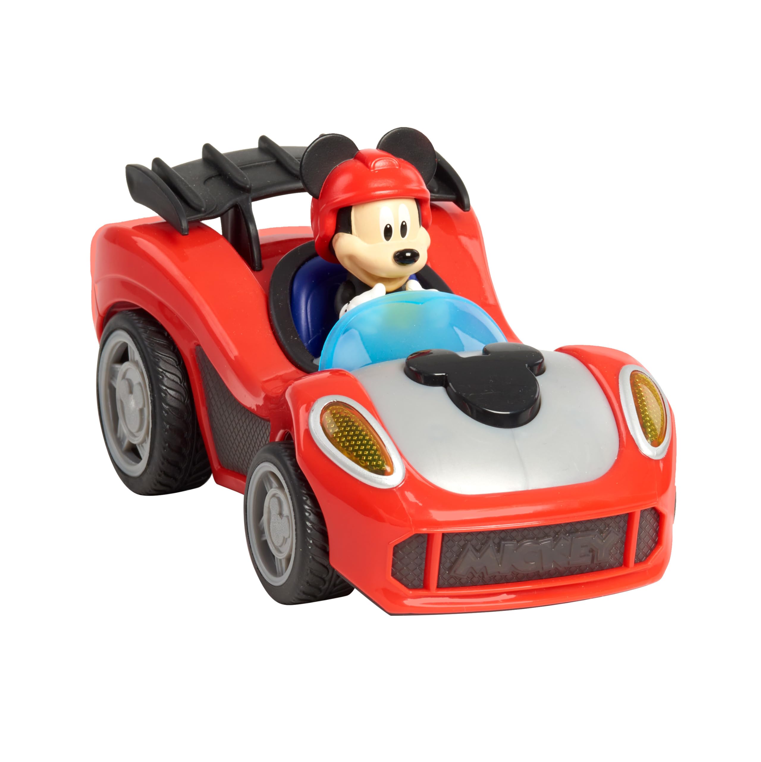 Just Play Mickey Mouse Rev 'n Glow Racer - Lights & Sounds Toy Car | 17 cm Long | Ages 3+ 1