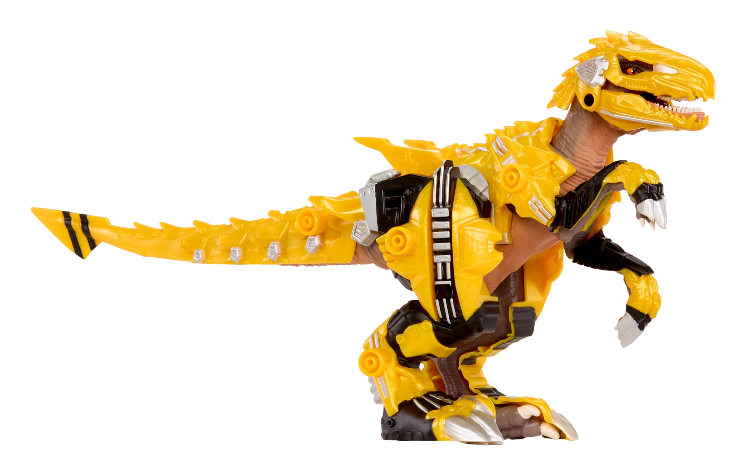 Armorsaurs Armor-Up Yellow Raptor Dinosaur Blaze Action Figure | 7 Removable Armour Pieces | Ages 6+