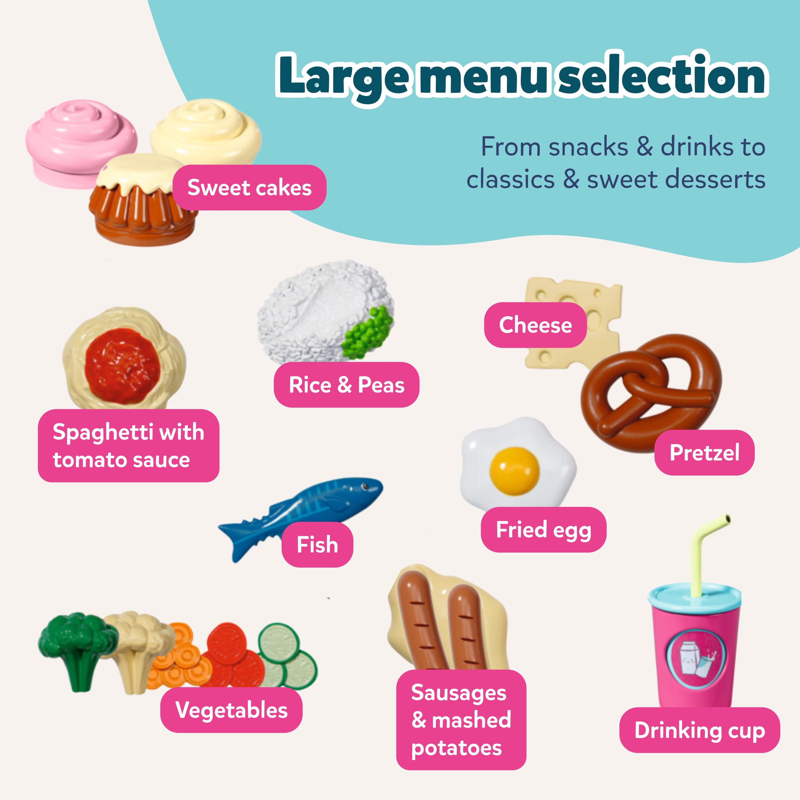 BABY born Feeding Table with Light & Sound Function - Interactive Playset for 43 cm Dolls 11