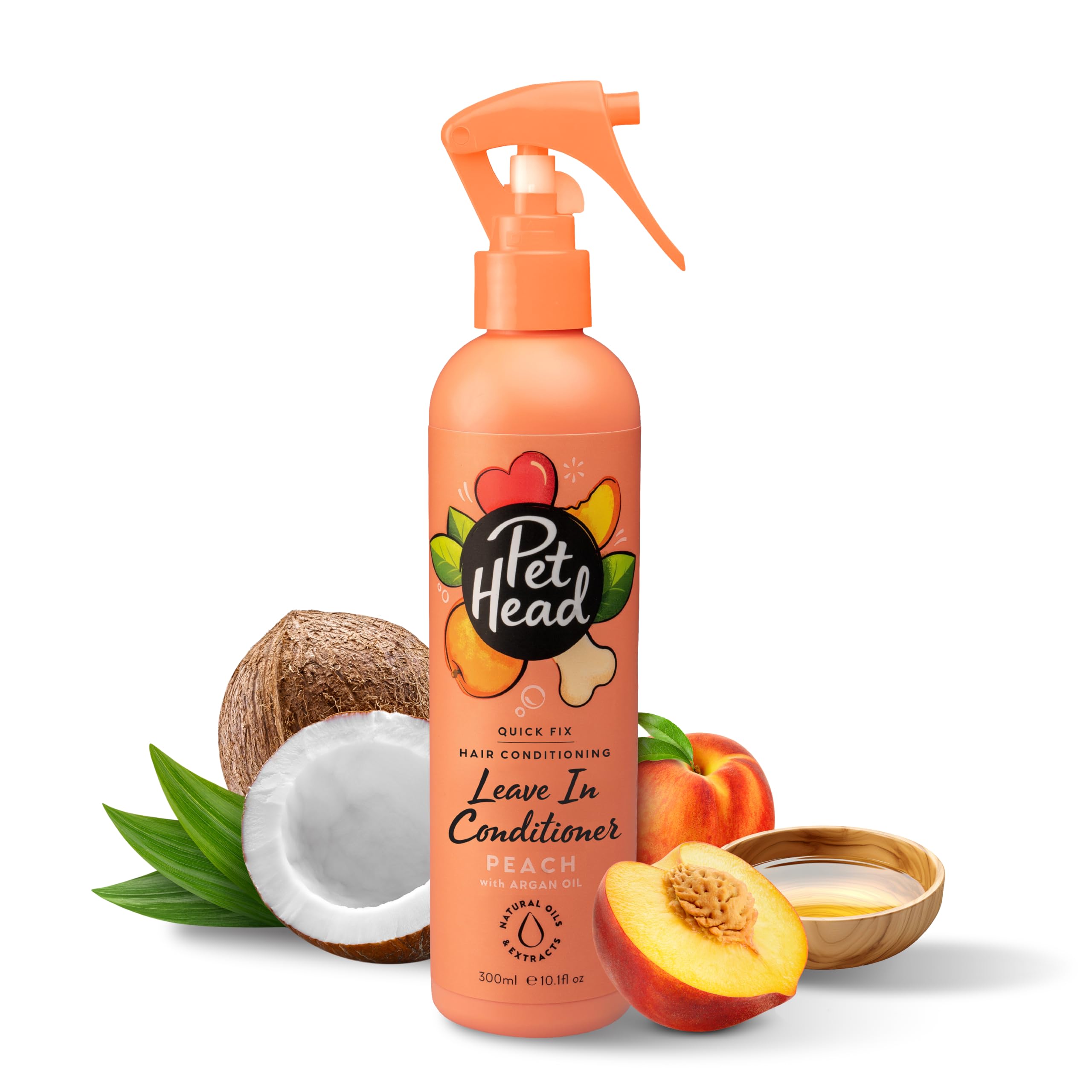 Pet Head Quick Fix Leave-In Conditioner Spray for Dogs - Peach Scent | 300 ml 1