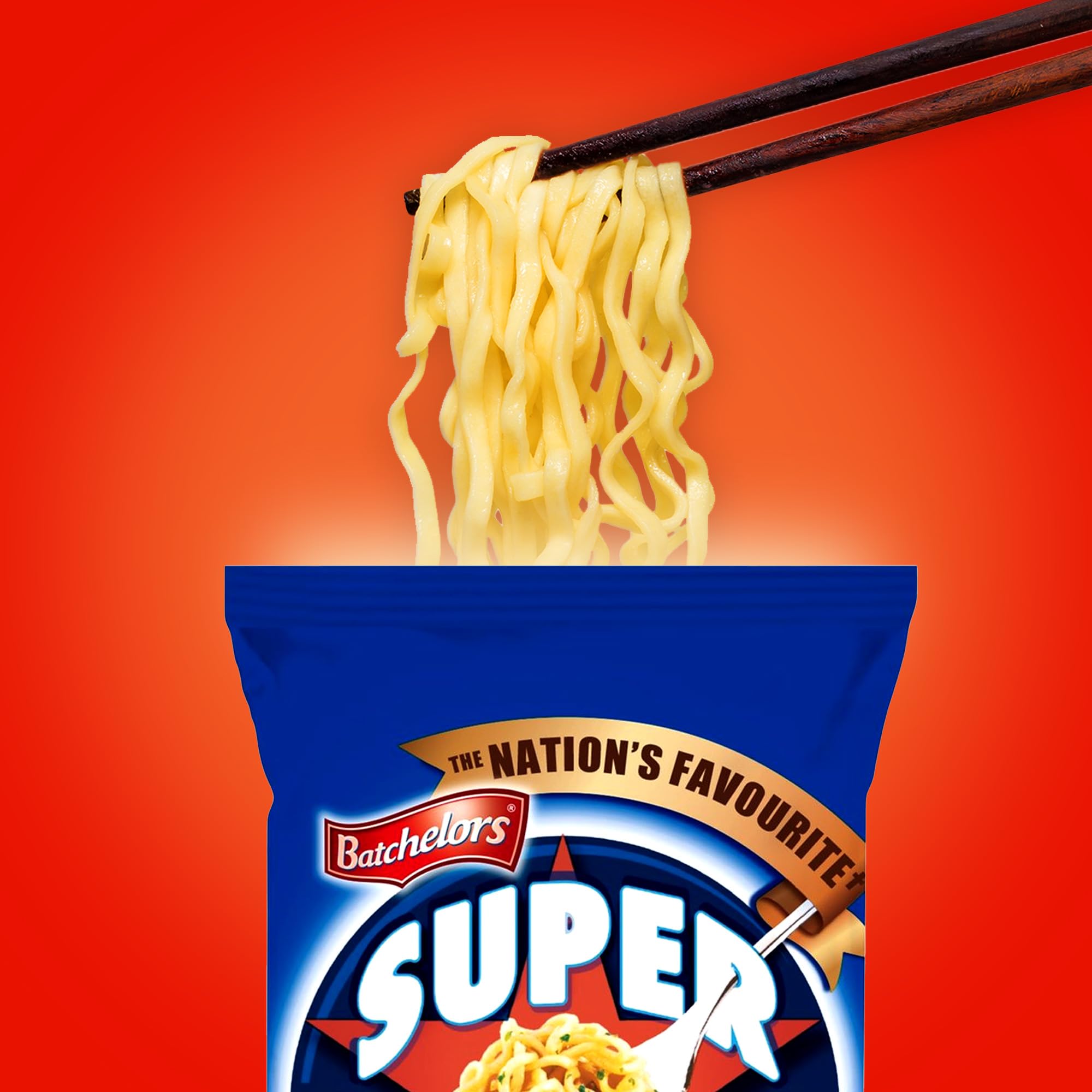 Batchelors Super Noodles - BBQ Flavour Instant Snack | 90g Single Pack 6