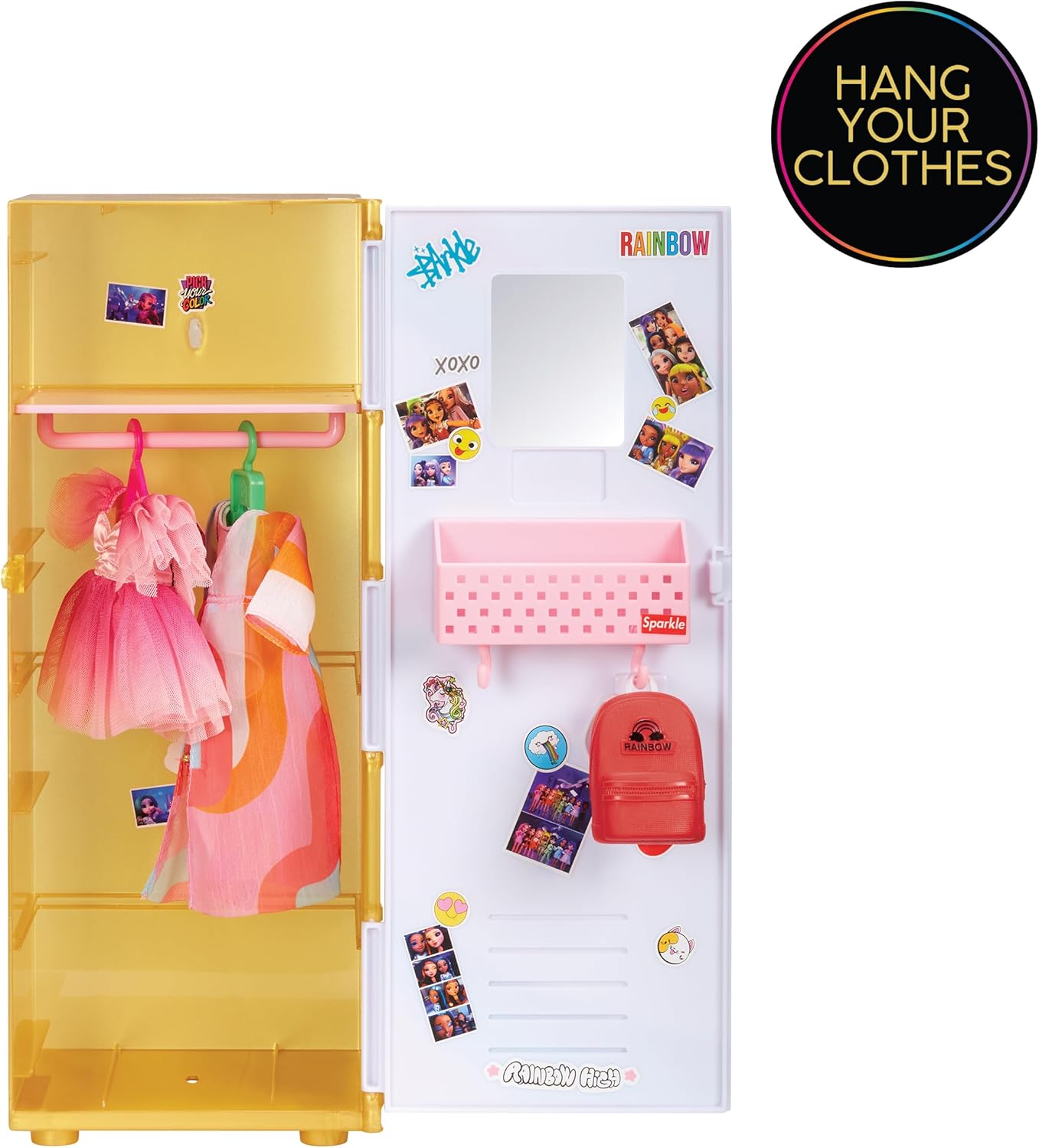 Rainbow High Design & Style Locker Playset - Fashion Doll School Locker with Accessories 2