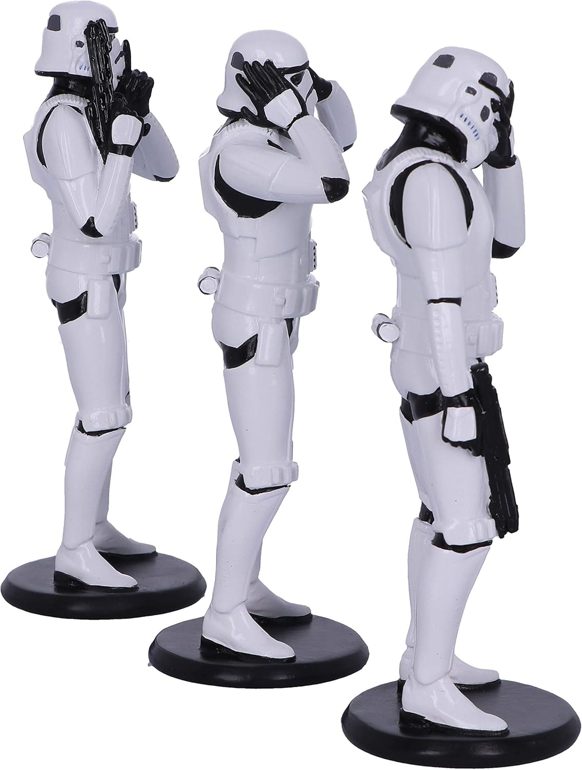 Nemesis Now Three Wise Stormtroopers - See No Evil, Hear No Evil, Speak No Evil Sci-Fi Figurine Trio 5