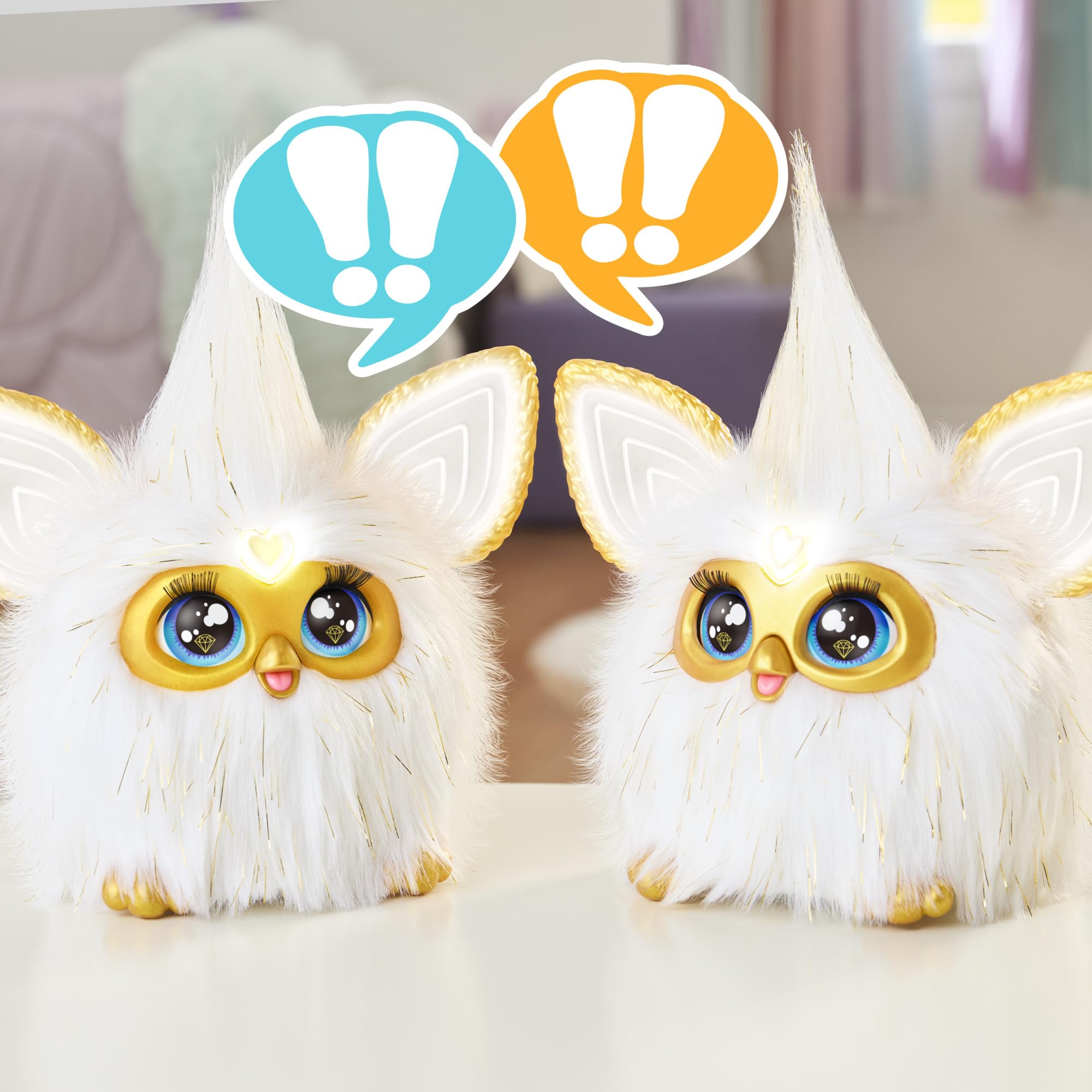 Furby Gold Glam Interactive Plush Toy - Voice-Activated Singing & Dancing Pet with Lights, Ages 6+ 4