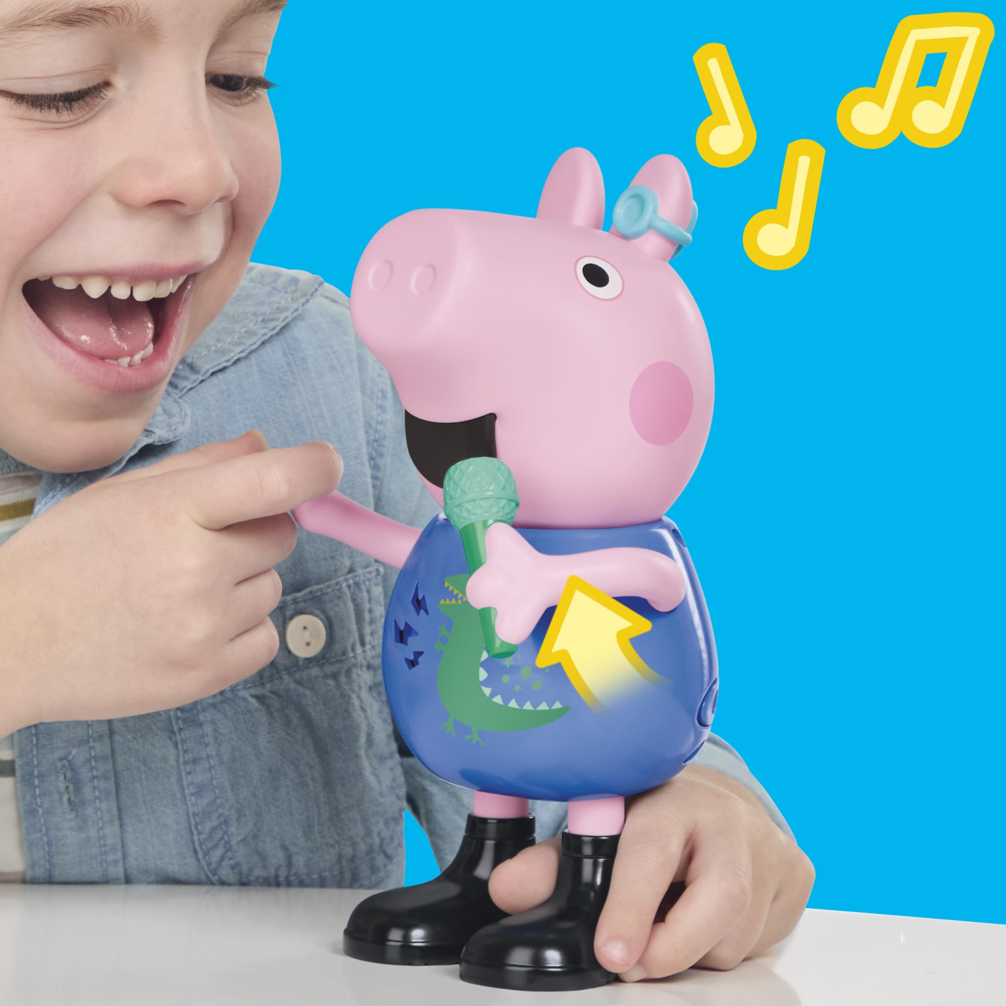 Peppa Pig Joke & Sing George 20-cm Figure - 50+ Sounds & Songs | Ages 3+ 4
