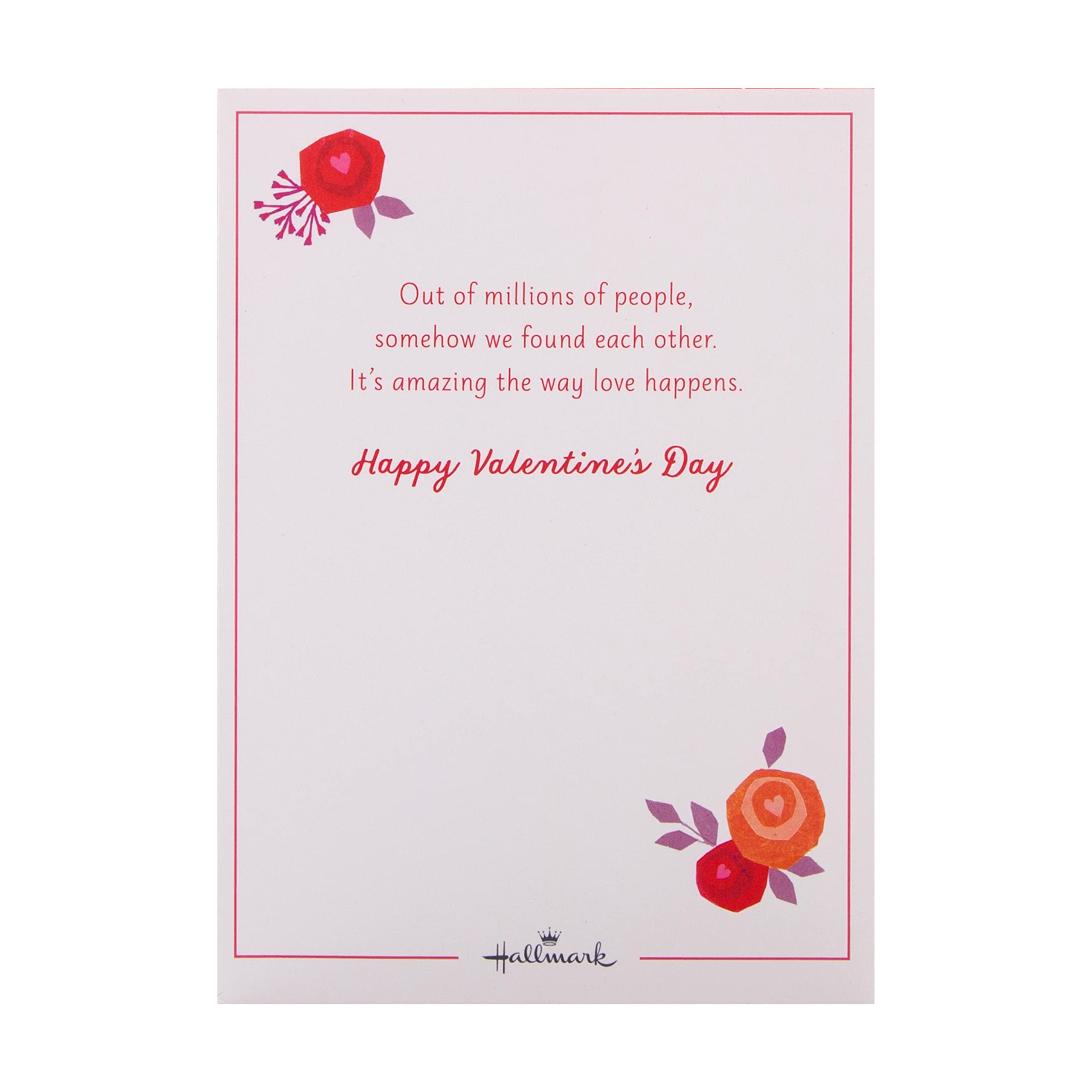Hallmark Valentines Day Card - 3D Pop Up Shadowbox with Music & Lights | Floral Hearts 5