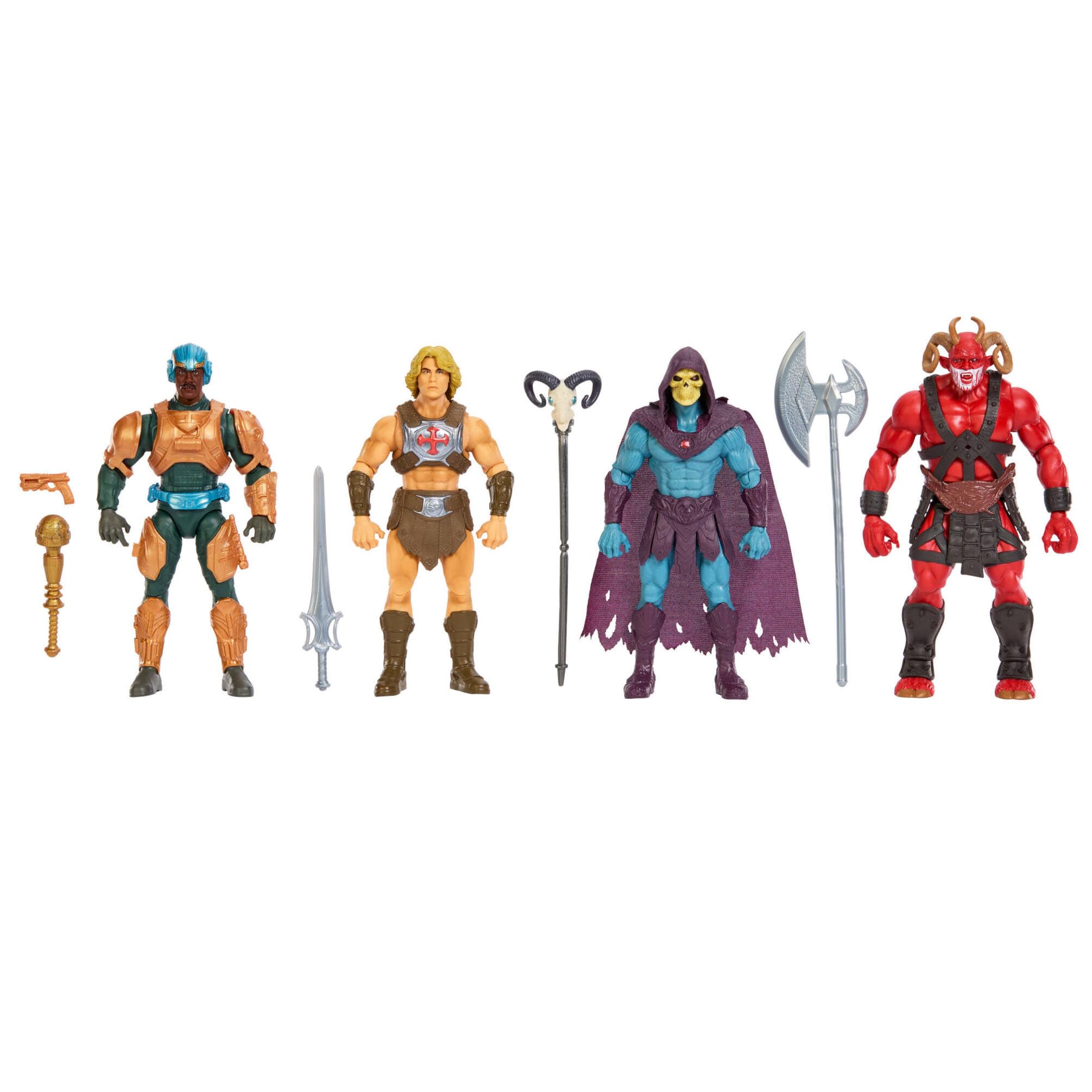 Masters of the Universe Action Figure 4 Pack - 5.5 Inch Movie Figures with Actor Likenesses 1