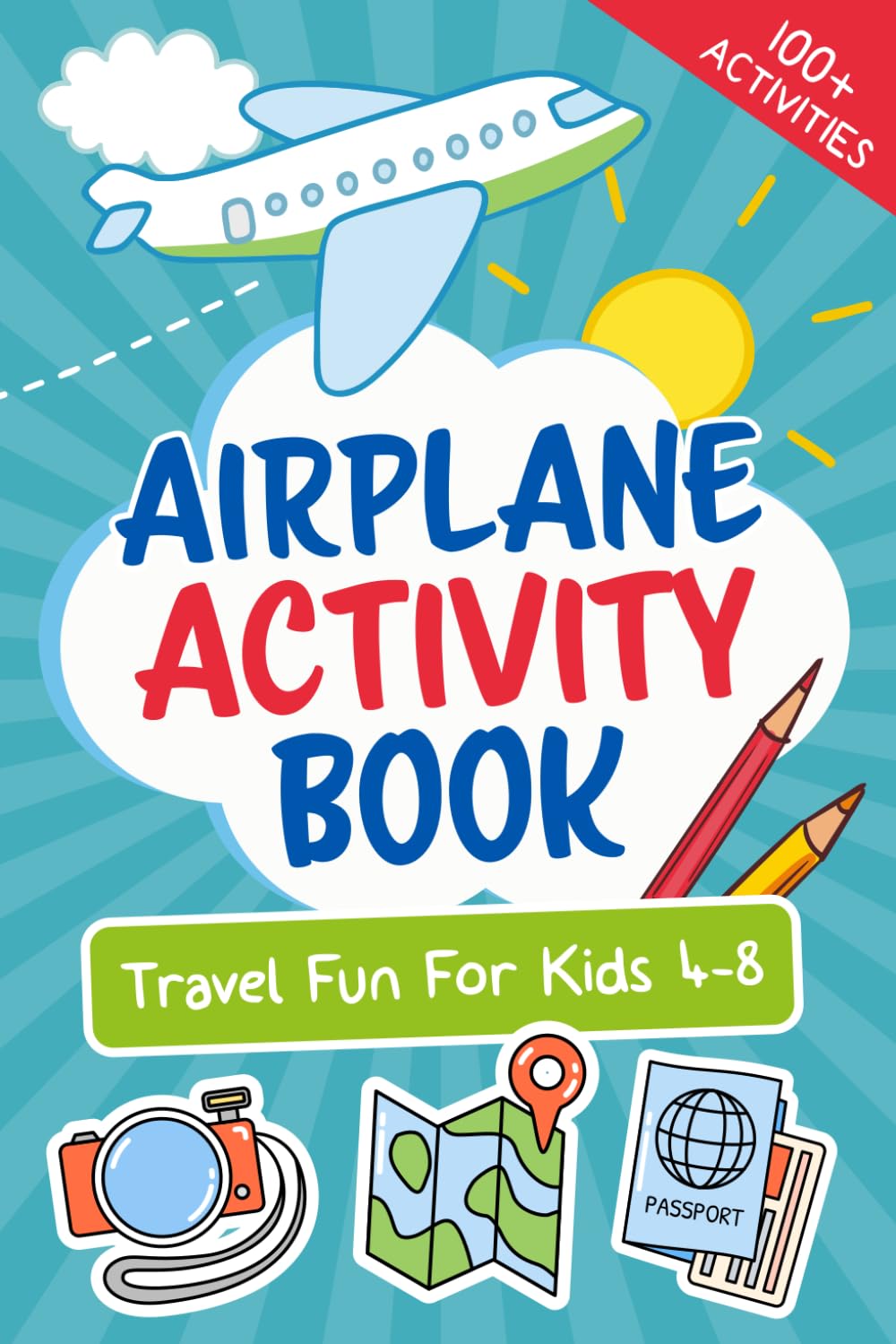 Let's Go! Airplane Activity Book - Travel Fun For Kids 4-8 | Paperback | 76 Pages