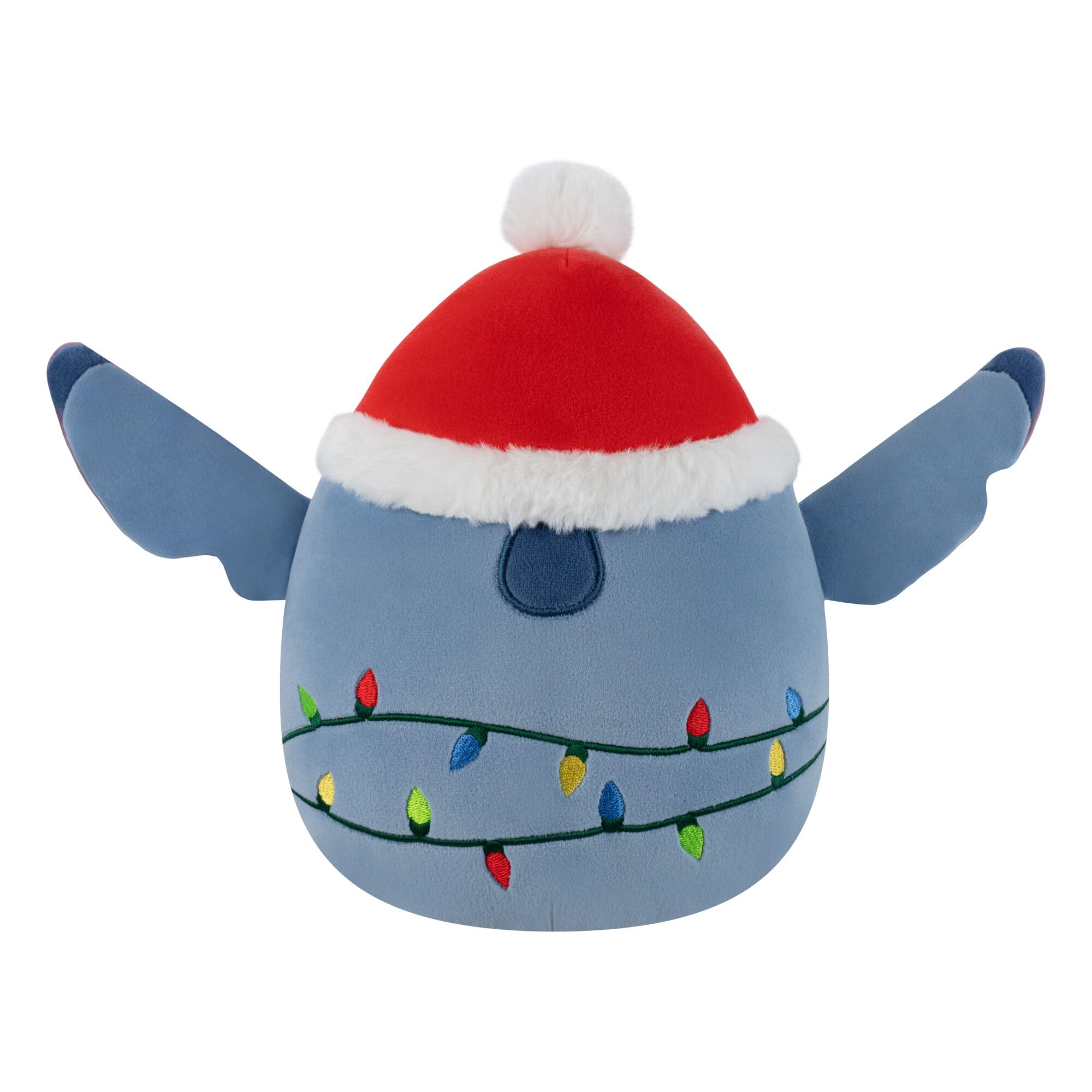 Squishmallows 8-Inch Holiday Stitch with Santa Hat - Disney Plush Toy 4