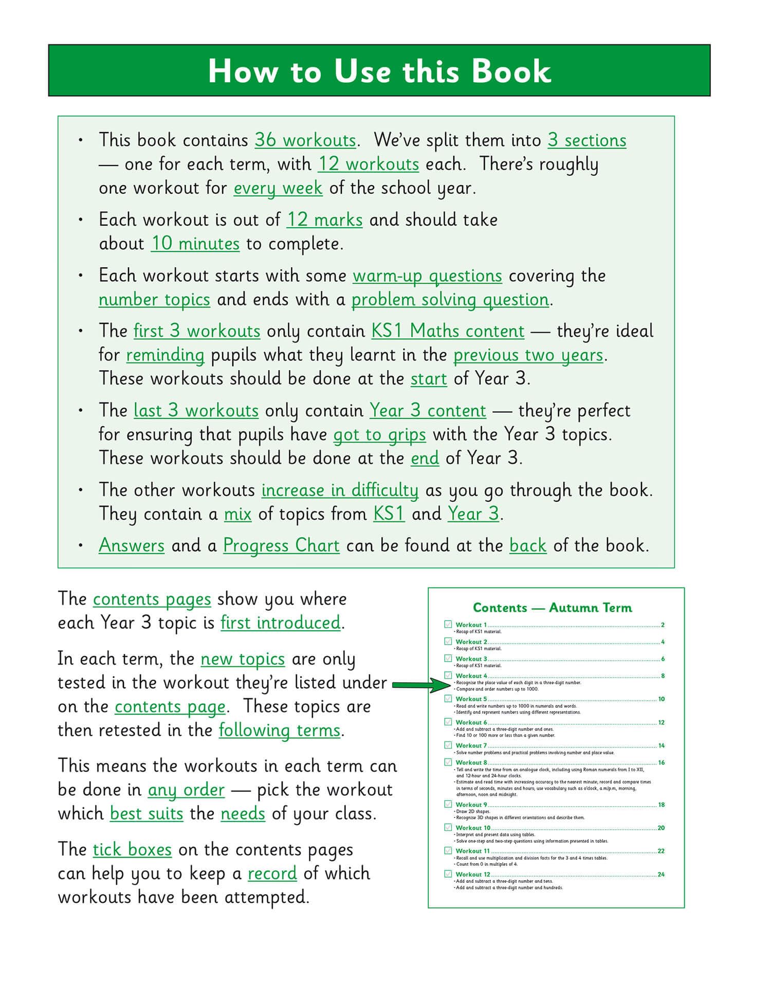 CGP KS2 Maths 10-Minute Weekly Workouts - Year 3 Study Aid | Paperback | English