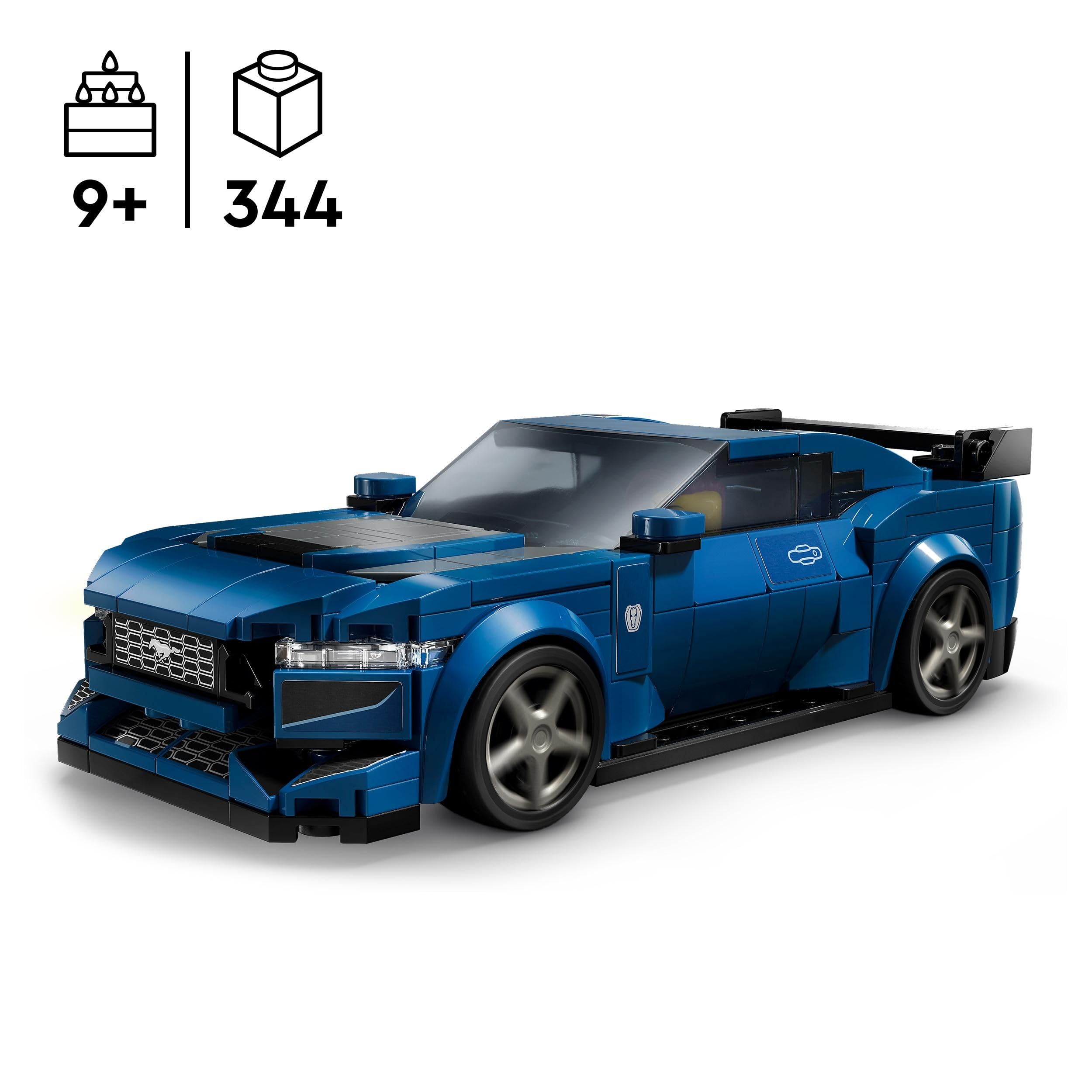 LEGO Speed Champions Ford Mustang Dark Horse Sports Car Toy - Buildable Vehicle for Ages 9+ 2