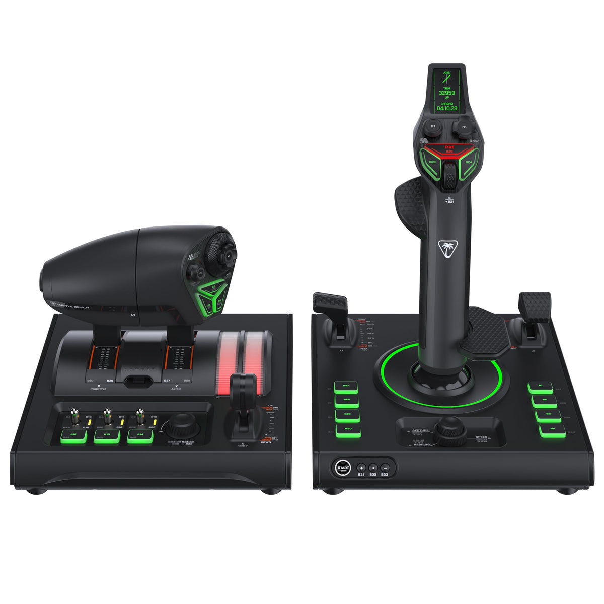 Turtle Beach VelocityOne H.O.T.A.S. Flight Sim Controls for PC - 73 Inputs, 15 Axes