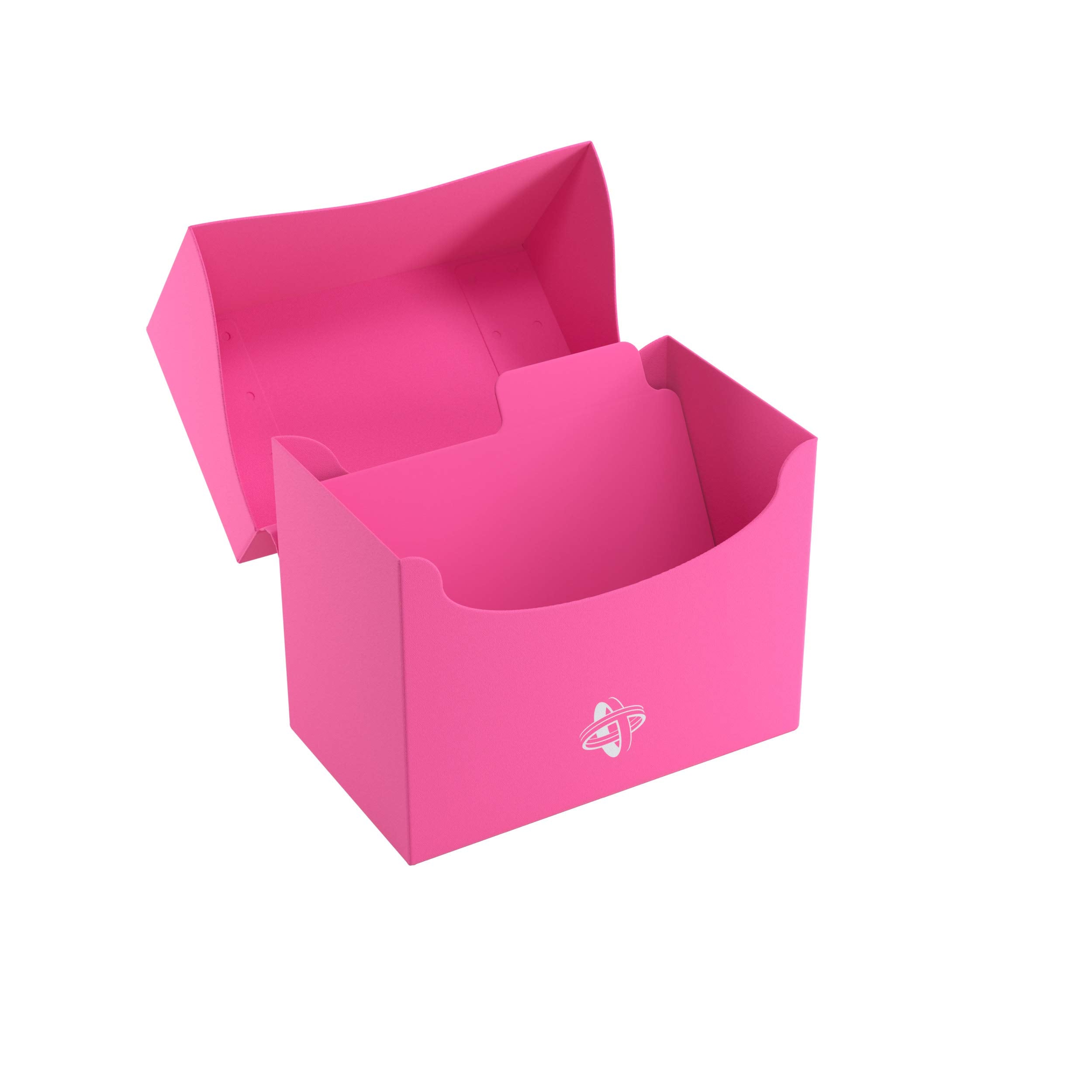 Gamegenic 80-Card Side Holder - Pink Deck Box | Self-Locking Lid | Cobra Neck Access