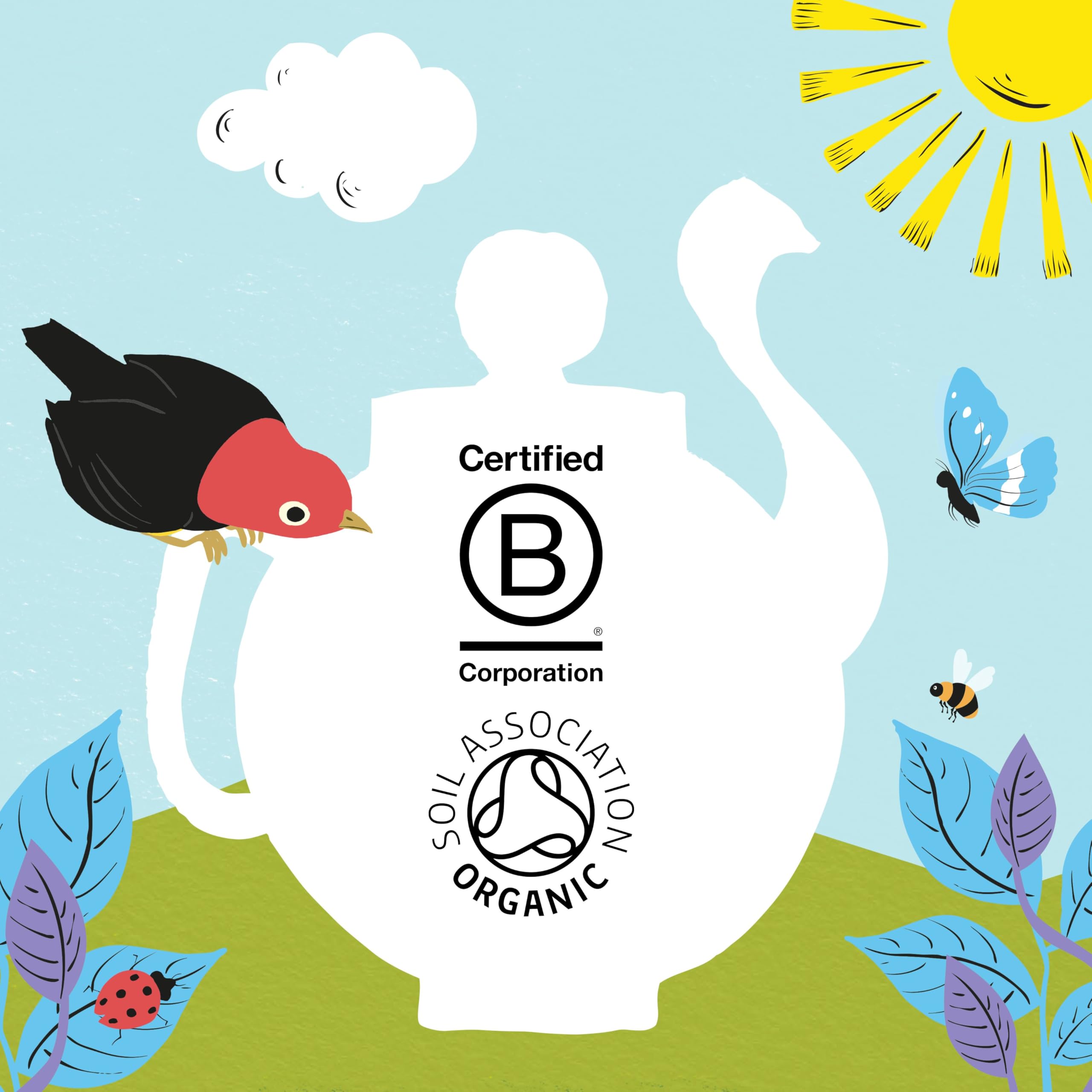 Clipper Organic Blackcurrant & Blueberry Infusion Fruit Teabags - 80 Unbleached Tea Bags 4