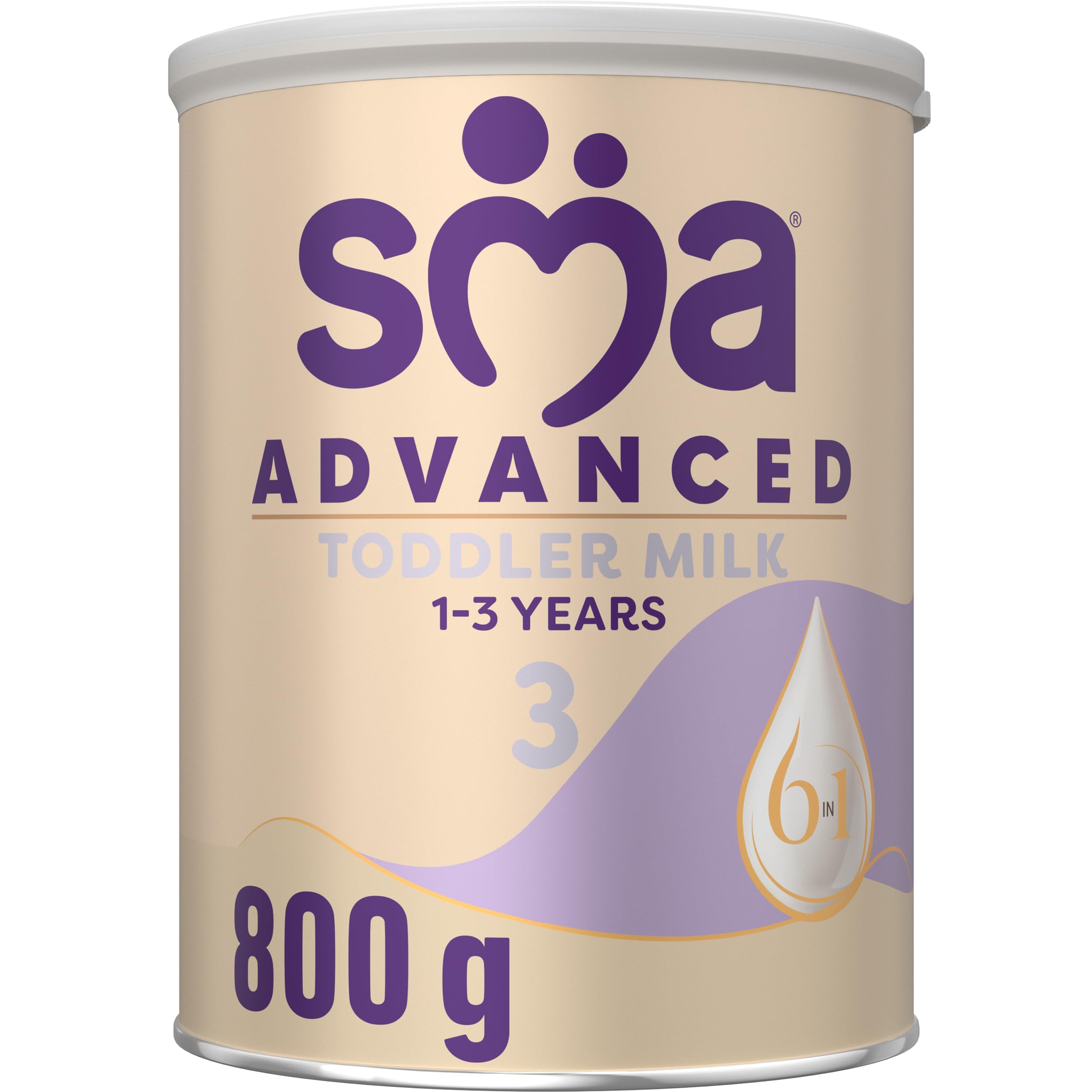SMA Nutrition Advanced 3 Growing Up Baby Milk Powder for 1-3 Years, 800g Can