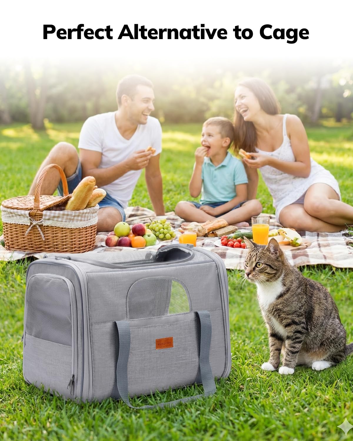 Morpilot Soft-Sided Pet Carrier for Cats and Puppies up to 7 kg | Airline Approved | 44cm L 8