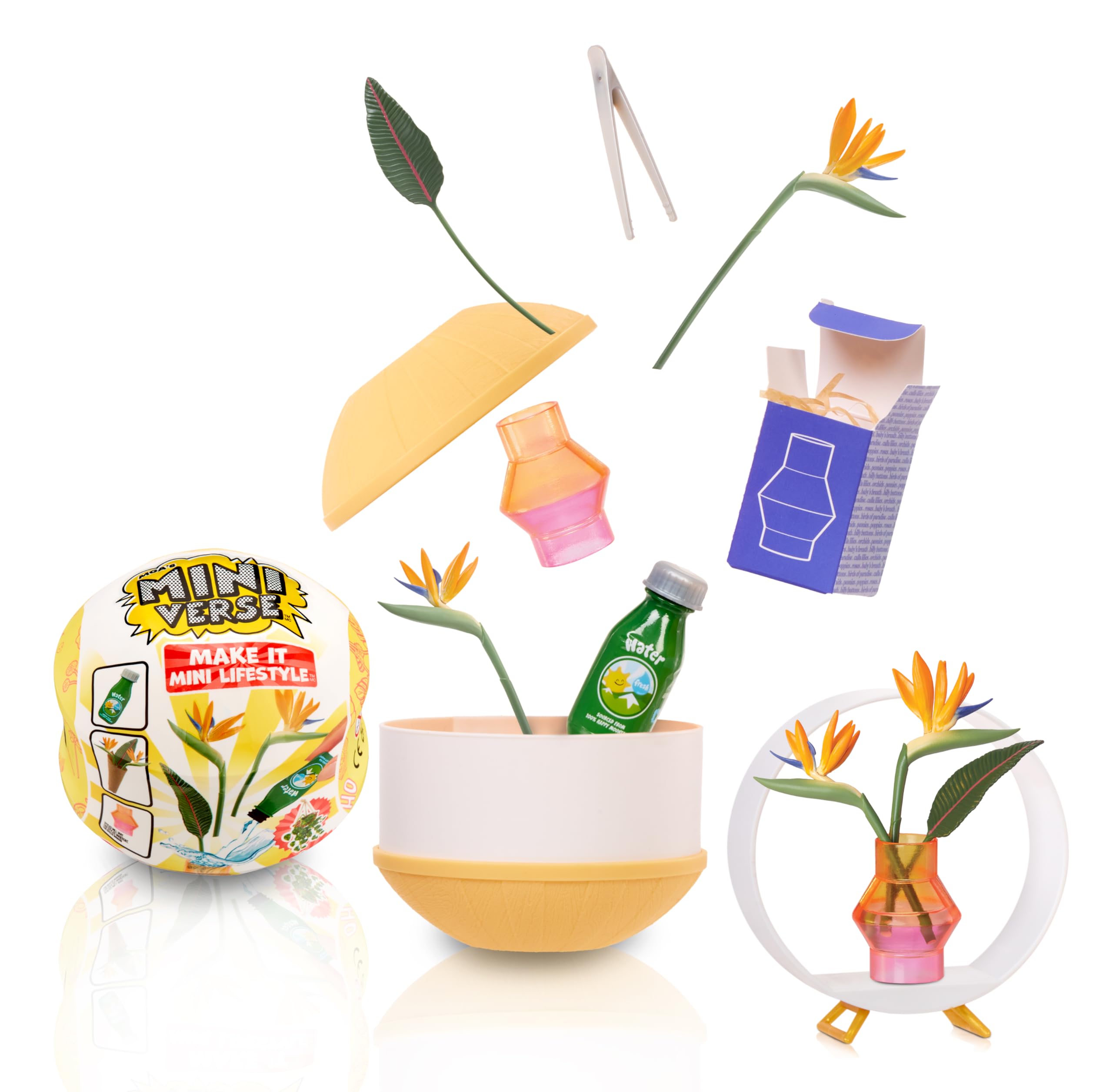 MGA's Miniverse Make It Mini Lifestyle Home Series 1 - Mini Replica DIY Kit - Plants, Birdhouses, Bouquets - Blind Pack 1