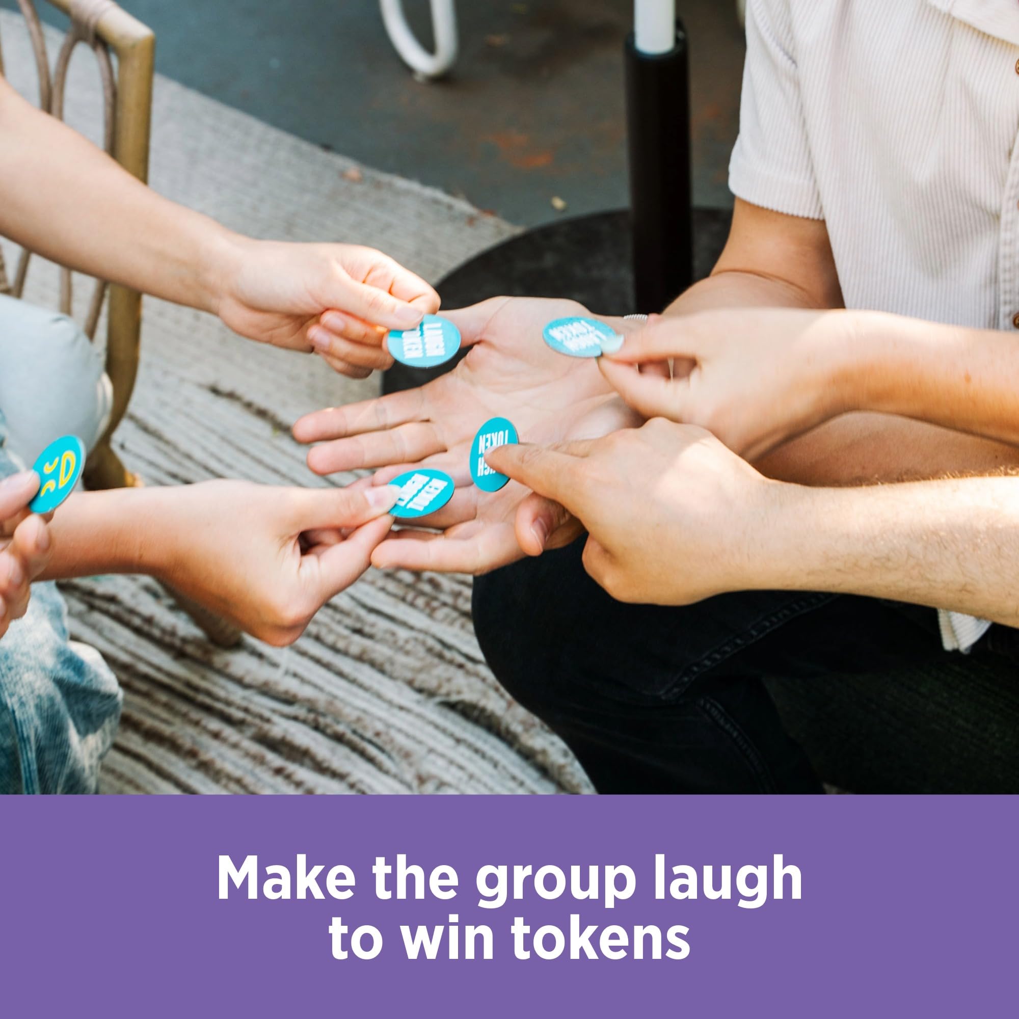 DSS Games You Laugh You're Out Family Party Game | 4+ Players Ages 14+ | Includes 125 Cards 5