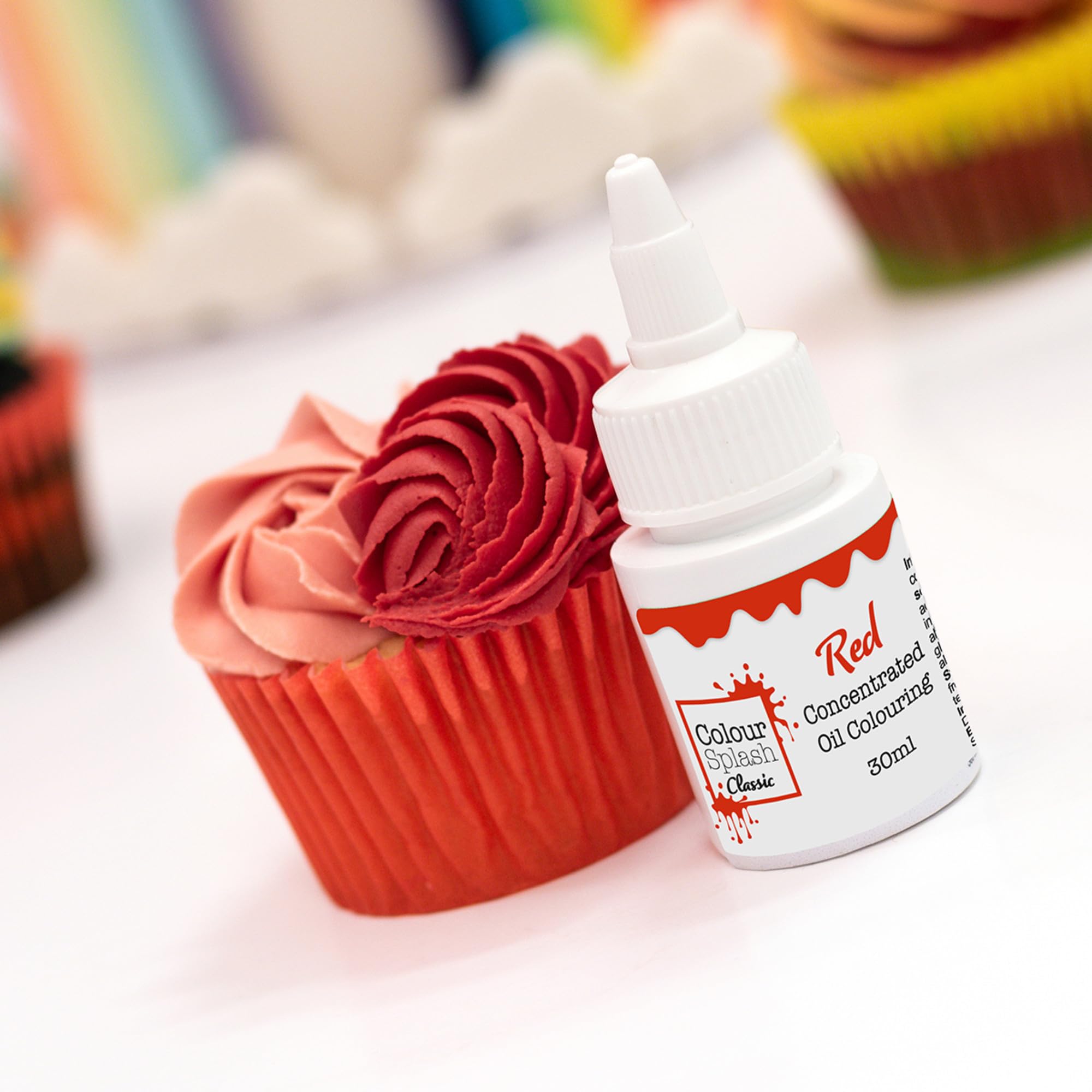 Colour Splash - Red Oil Based Food Colouring for Baking |30ml 6
