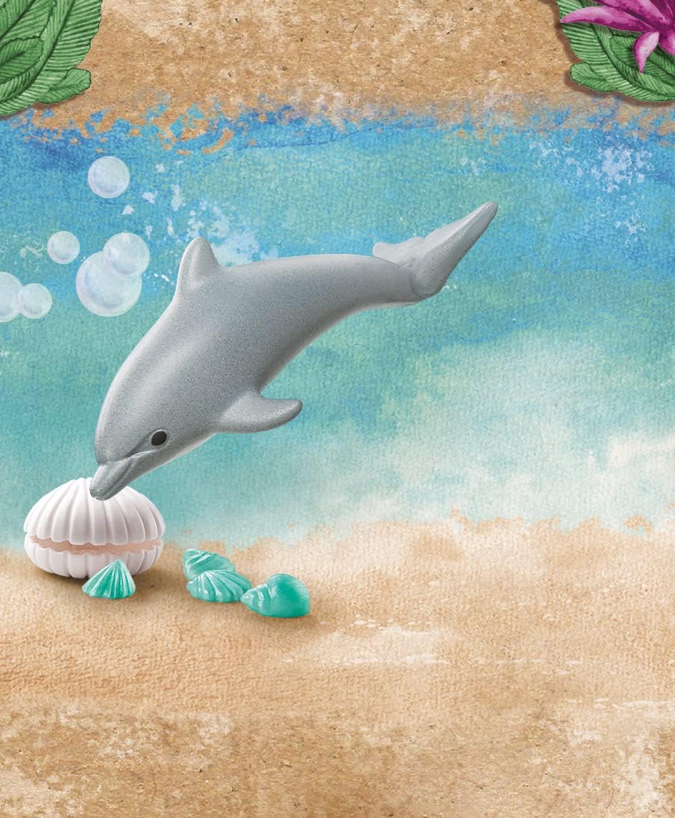 Playmobil 71068 Wiltopia Baby Dolphin Playset - Educational Animal Toy for Ages 4+ 3