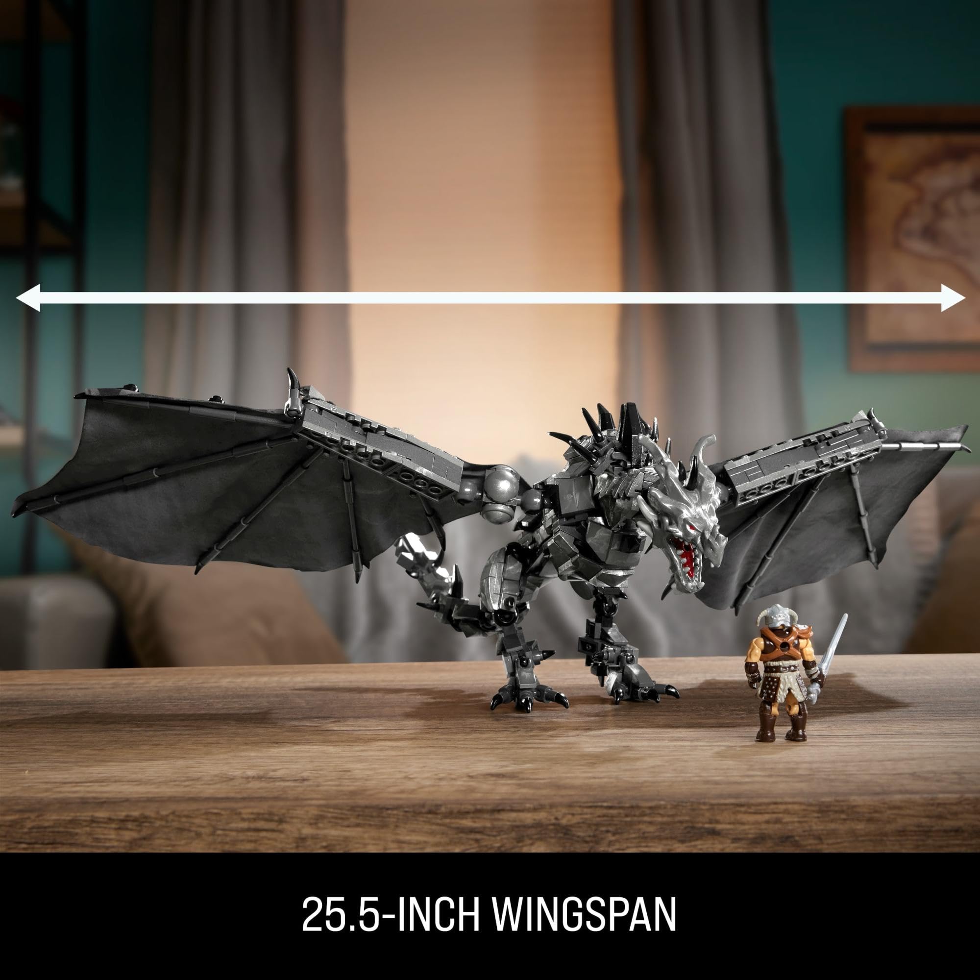 Mega Brands Skyrim Alduin the World Eater Building Set - 619 Pieces, Multicolor 3