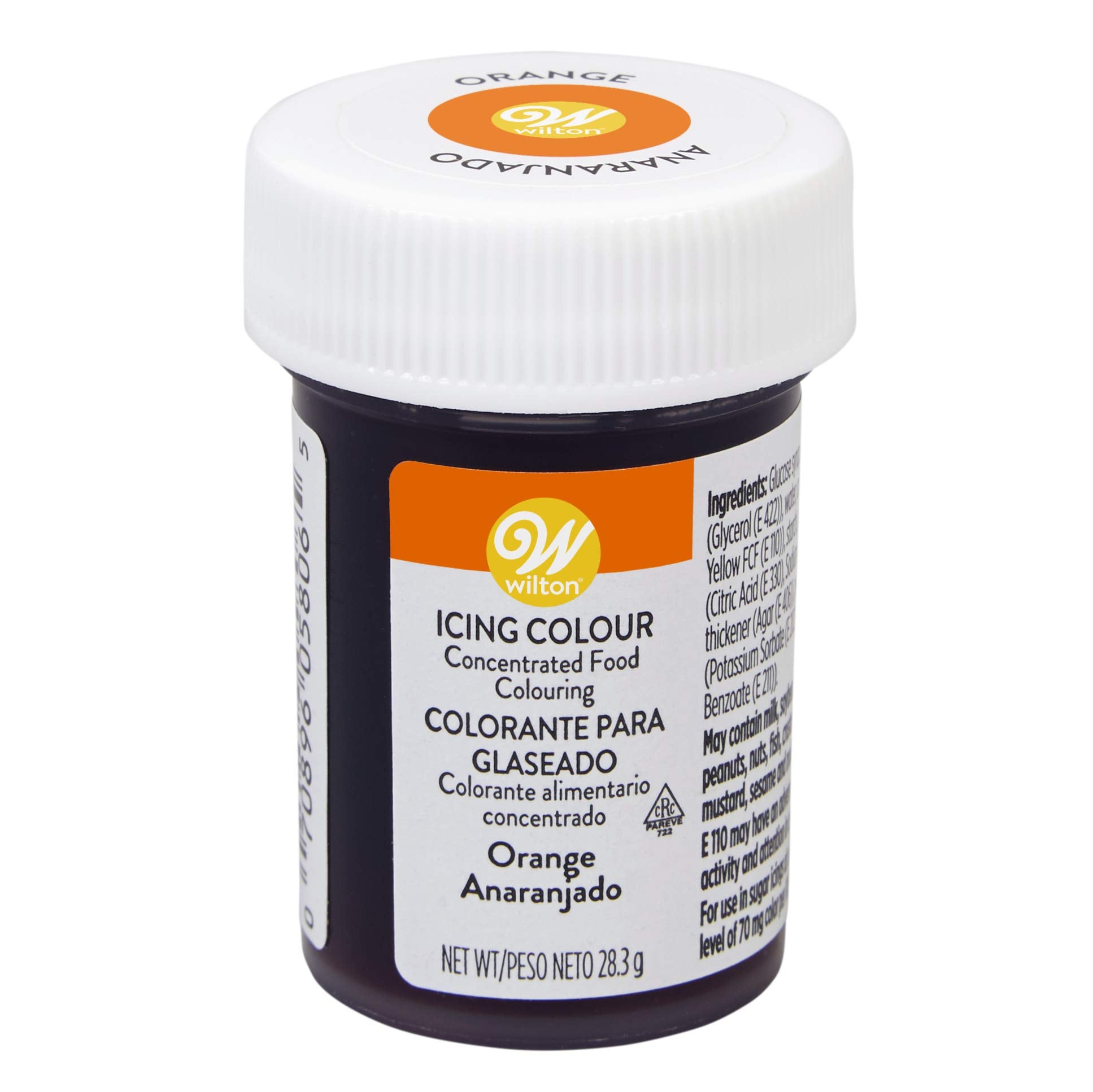 Wilton Orange Gel Food Colouring - Rich Colour, Non-Changing Consistency | 28.3g Jar 1