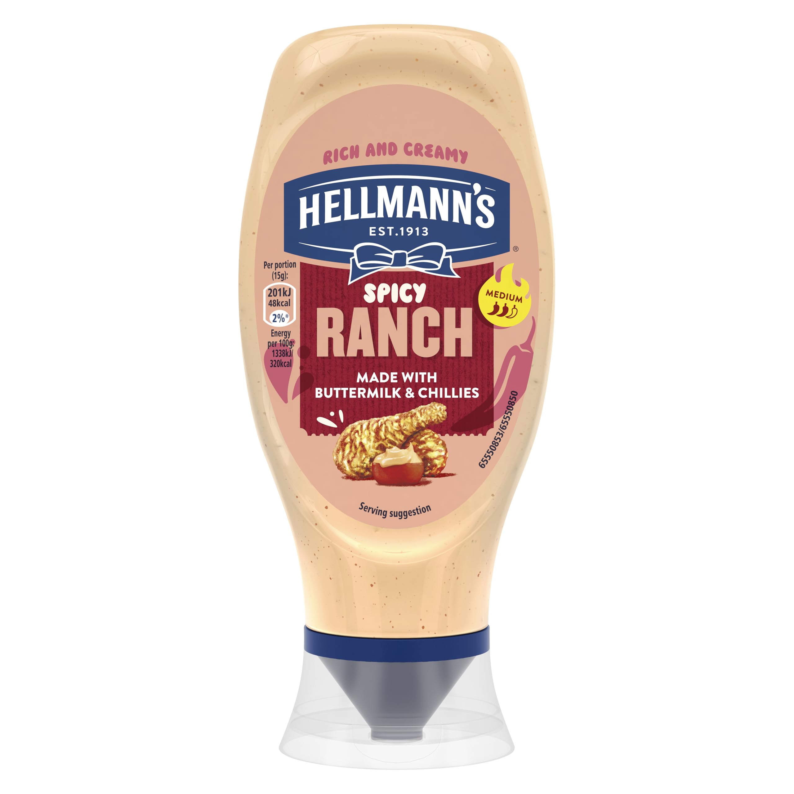 Hellmann's Spicy Ranch Sauce with Buttermilk & Chillies | 430 ml Bottle 1