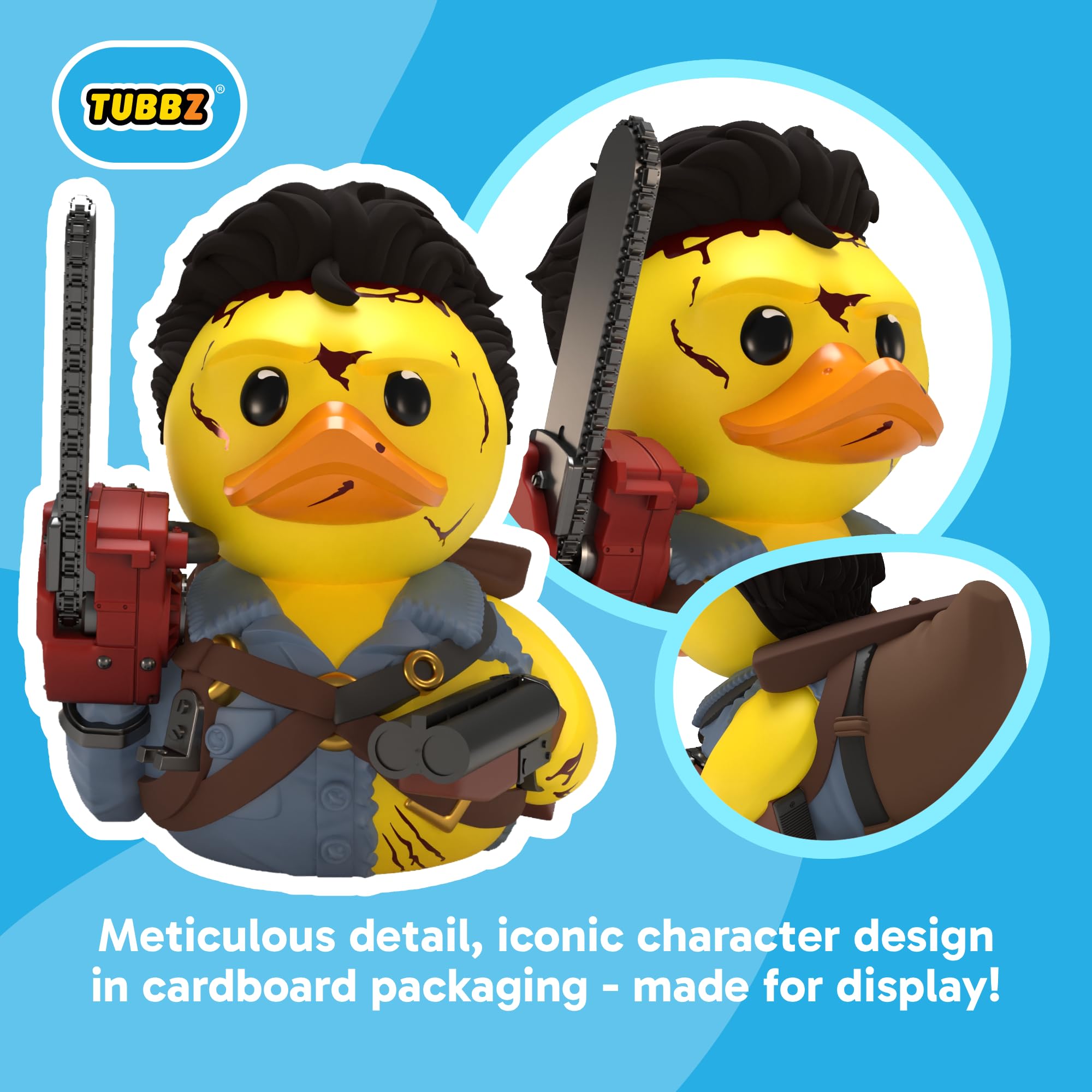 TUBBZ Evil Dead 2 Ash Williams Rubber Duck Statue - 9cm PVC Collectible