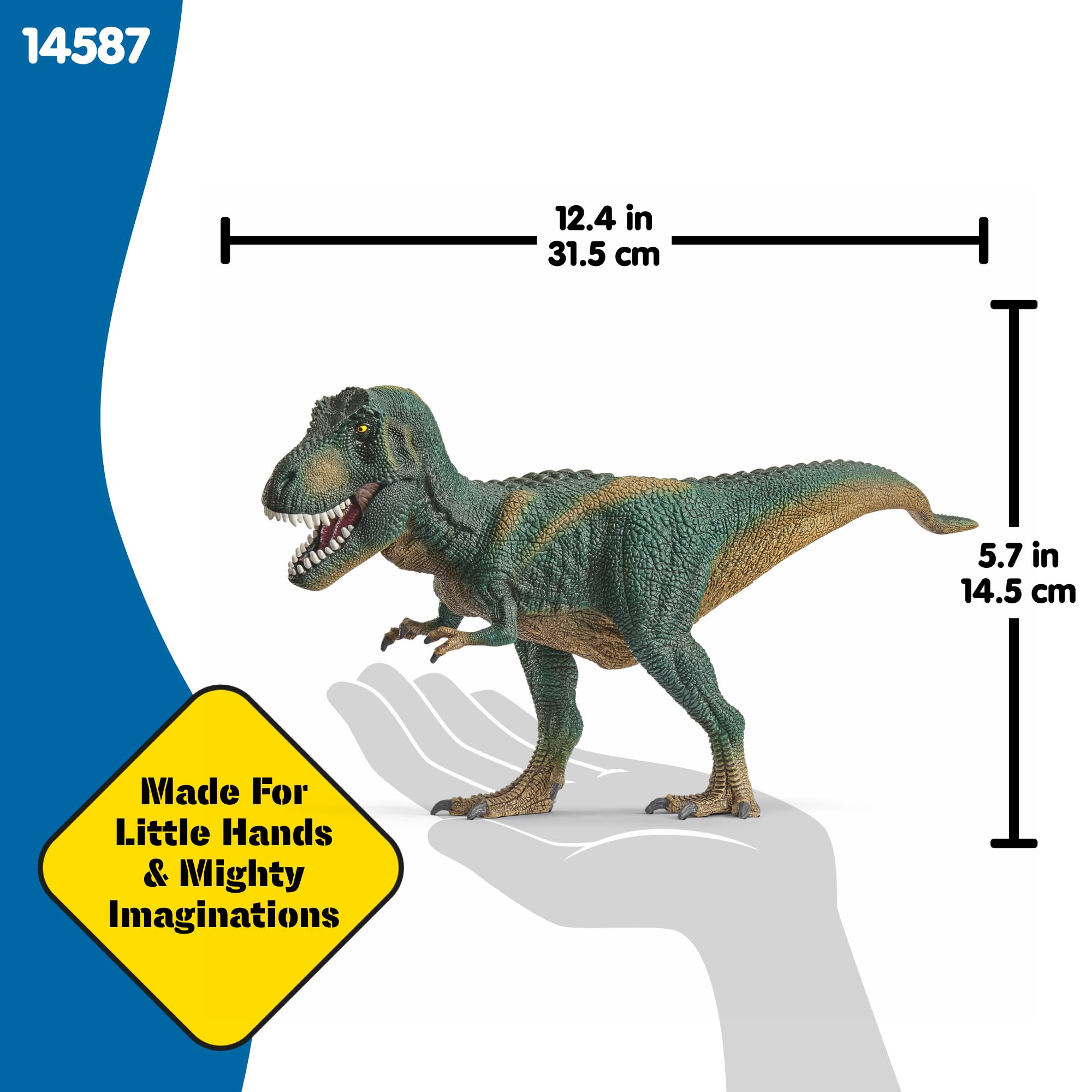 Schleich Tyrannosaurus Rex Toy Dinosaur - Realistic Design, Movable Jaw | Ages 3+ 5