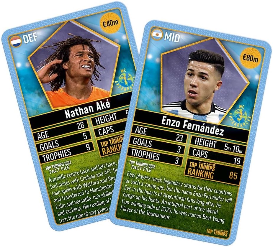 Top Trumps World Football Stars Top 200 Card Game Pack 3 7
