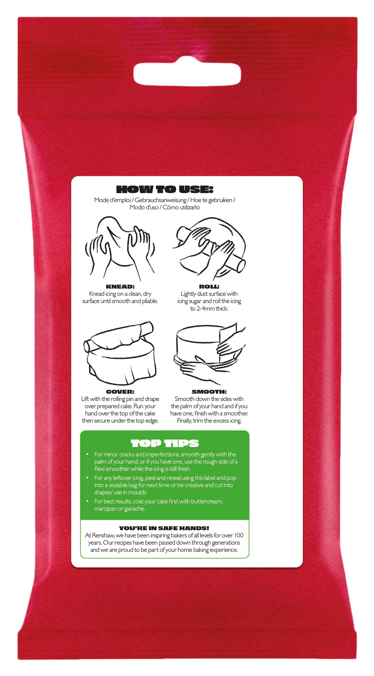 Renshaw Just Roll With It Fondant Icing - Lincoln Green | 1 kg Pack 3
