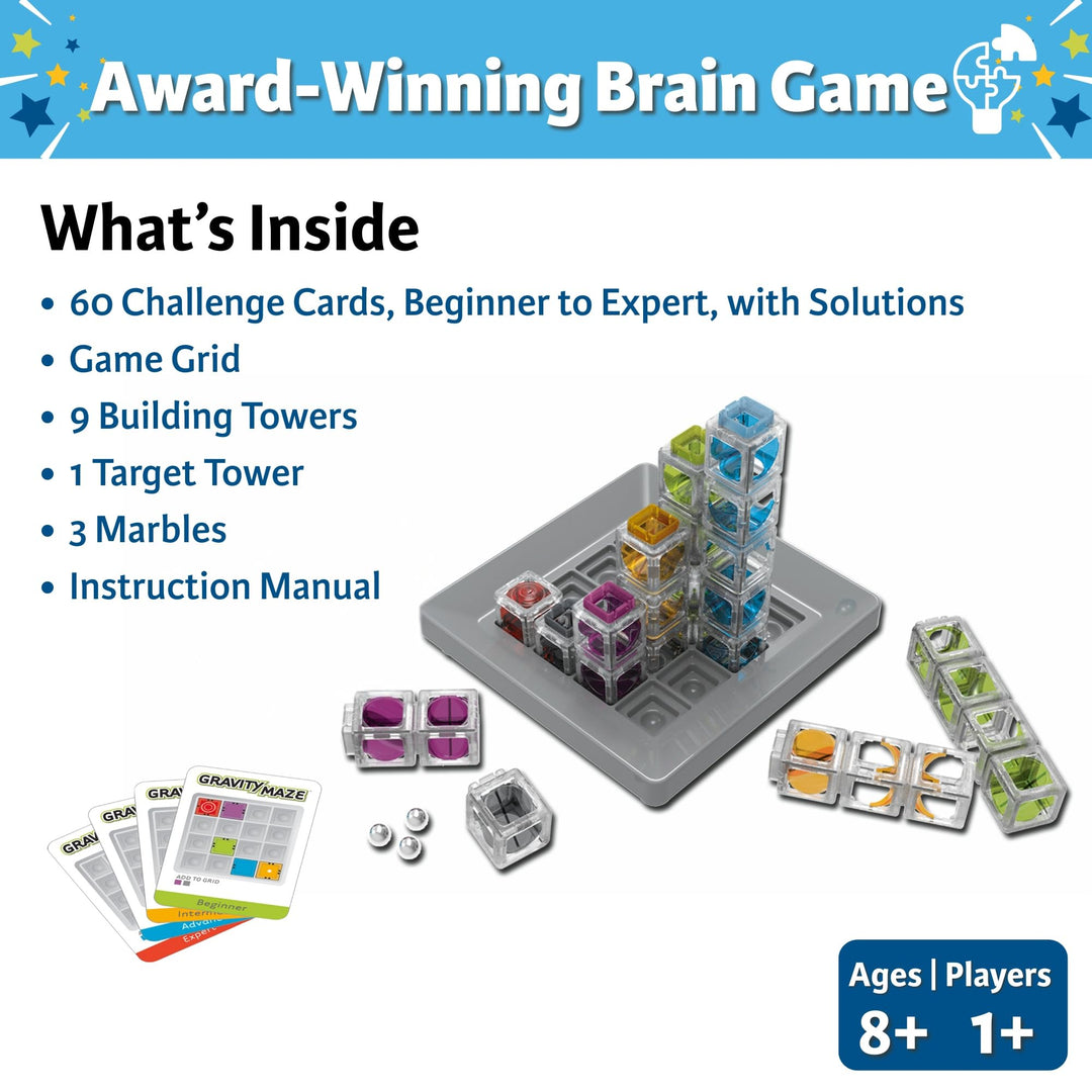 ThinkFun Gravity Maze - Falling Marble Logic Game and STEM Toy for Ages 8+