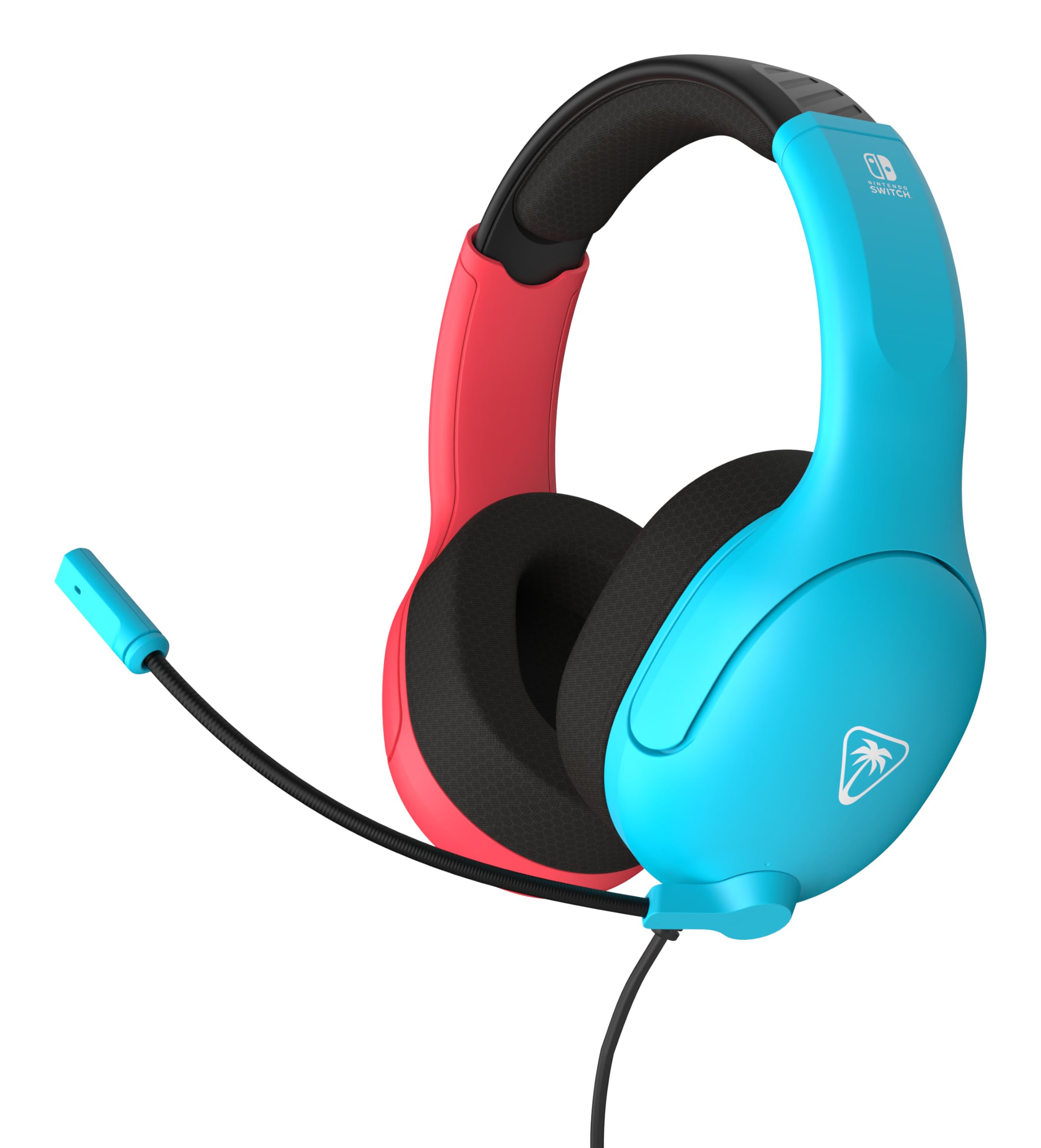 Turtle Beach Airlite Fit Neon Blue and Red Wired Gaming Headset with Flip-t 1