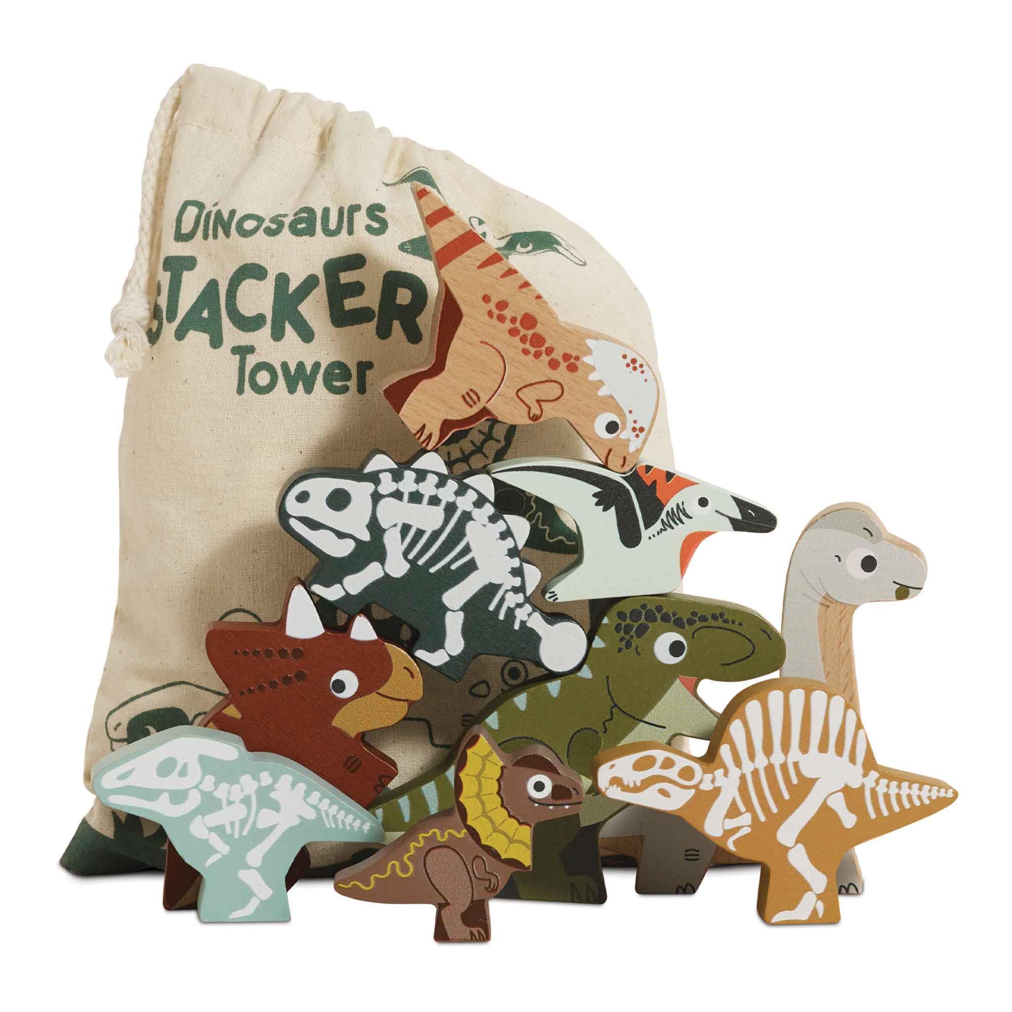 Le Toy Van Jurassic Dinosaurs Stacking Toy - 10 Piece Set | Ages 18 Months+ 1