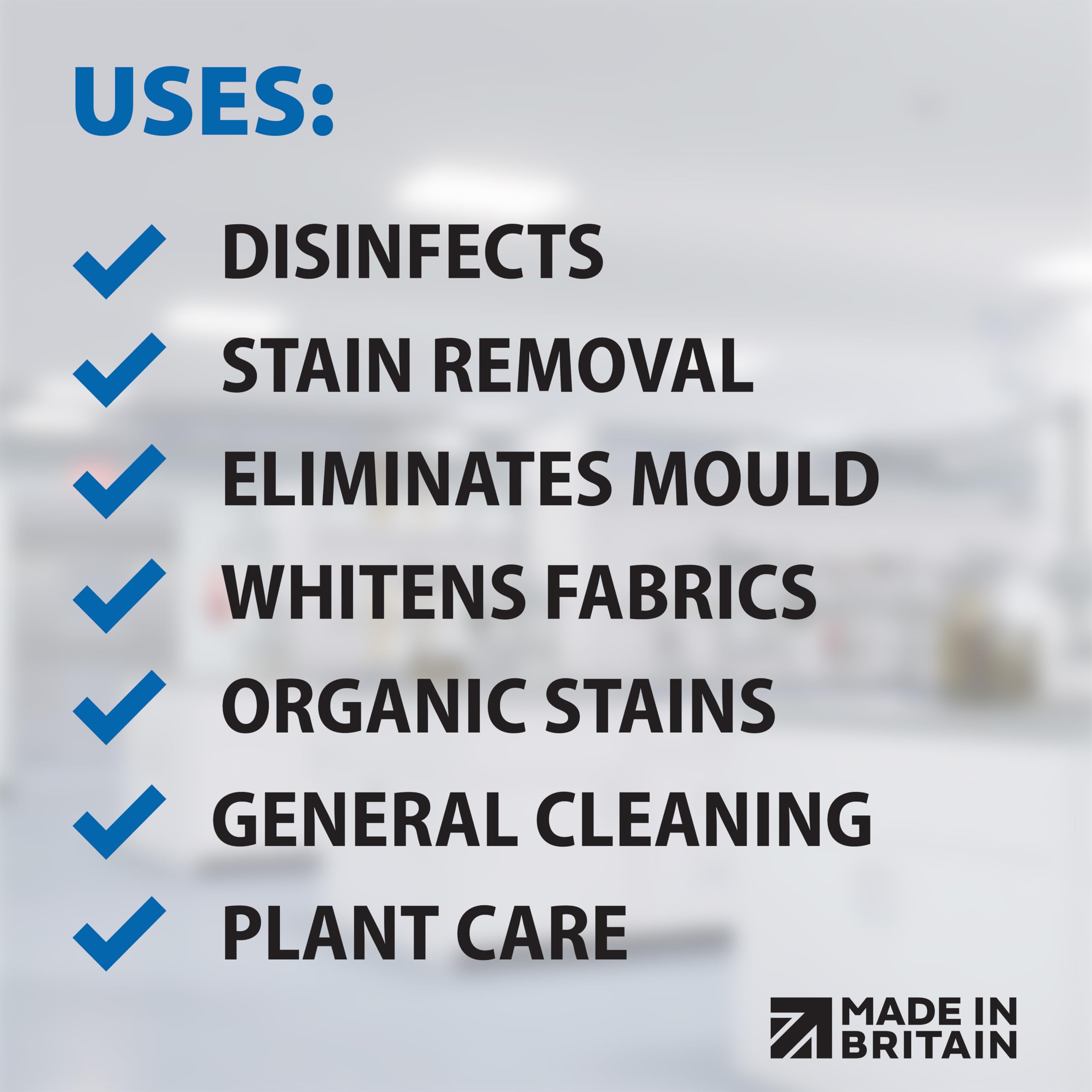 ChemLab Hydrogen Peroxide 6% Solution - Multi-Purpose Disinfectant Cleaner | 500ml Liquid 3